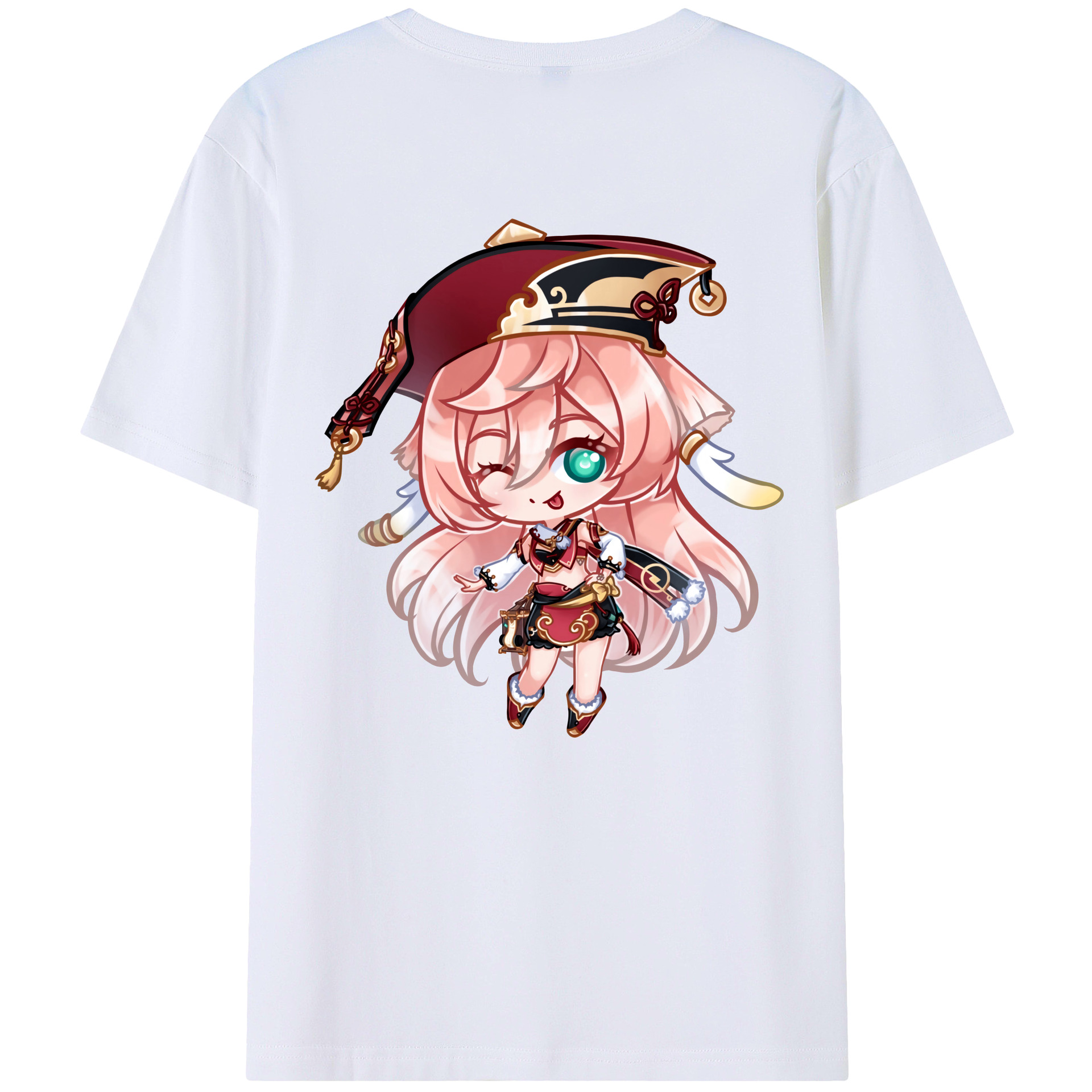 げんし神 ヤンフェイ genshin Yanfei レディース半袖Tシャツ(バックプリント)