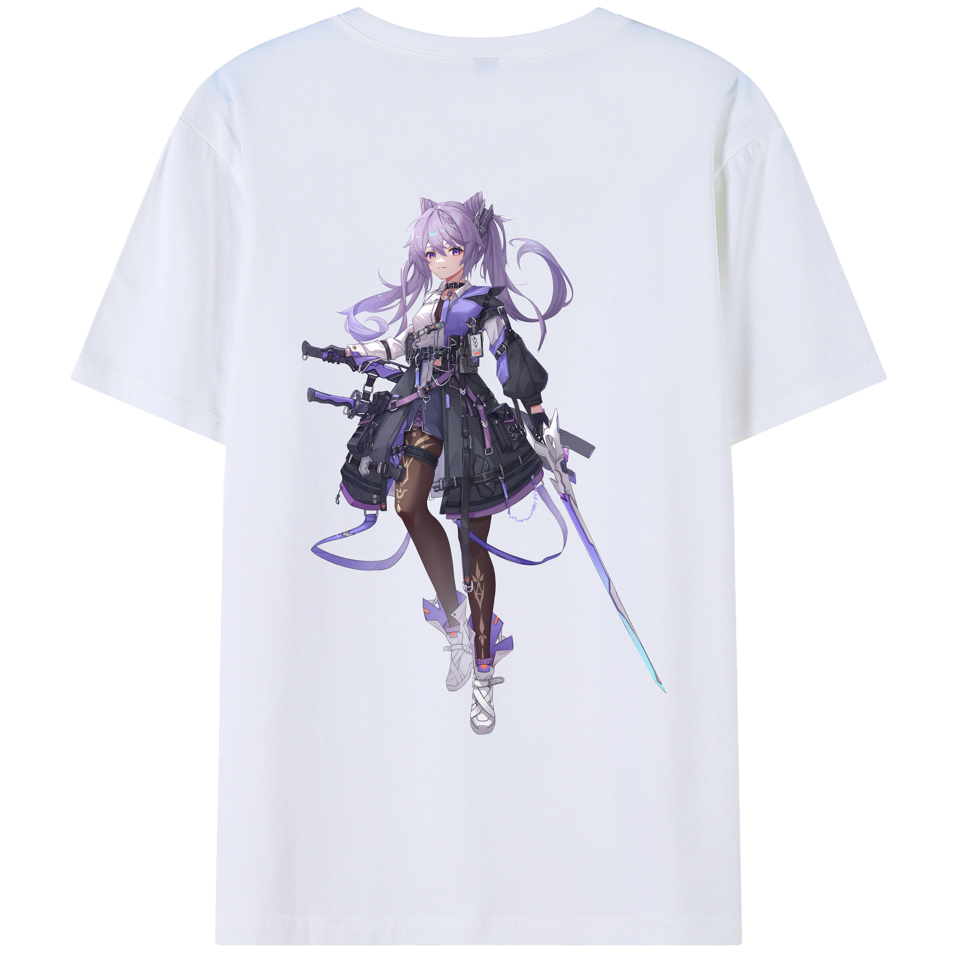 げんし神 刻晴 こくせい genshin Kokusei レディース半袖Tシャツ(バックプリント)