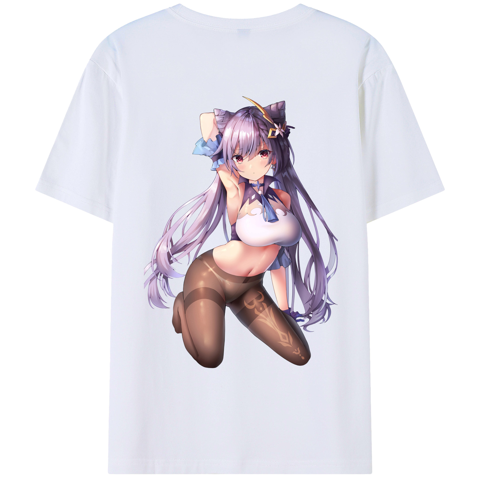 げんし神 刻晴 こくせい genshin Kokusei レディース半袖Tシャツ(バックプリント)