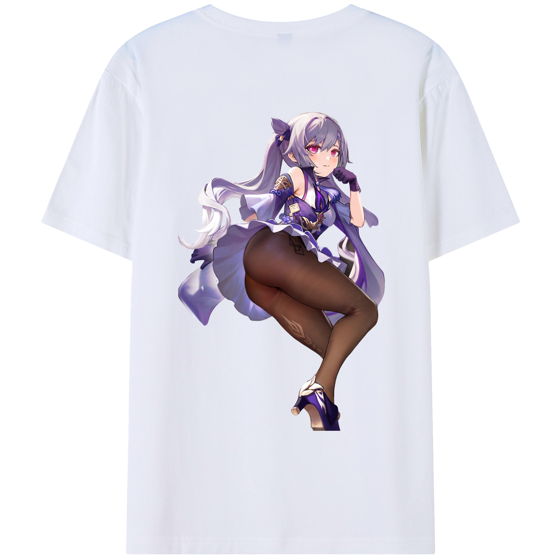 げんし神 刻晴 こくせい genshin Kokusei レディース半袖Tシャツ(バックプリント)