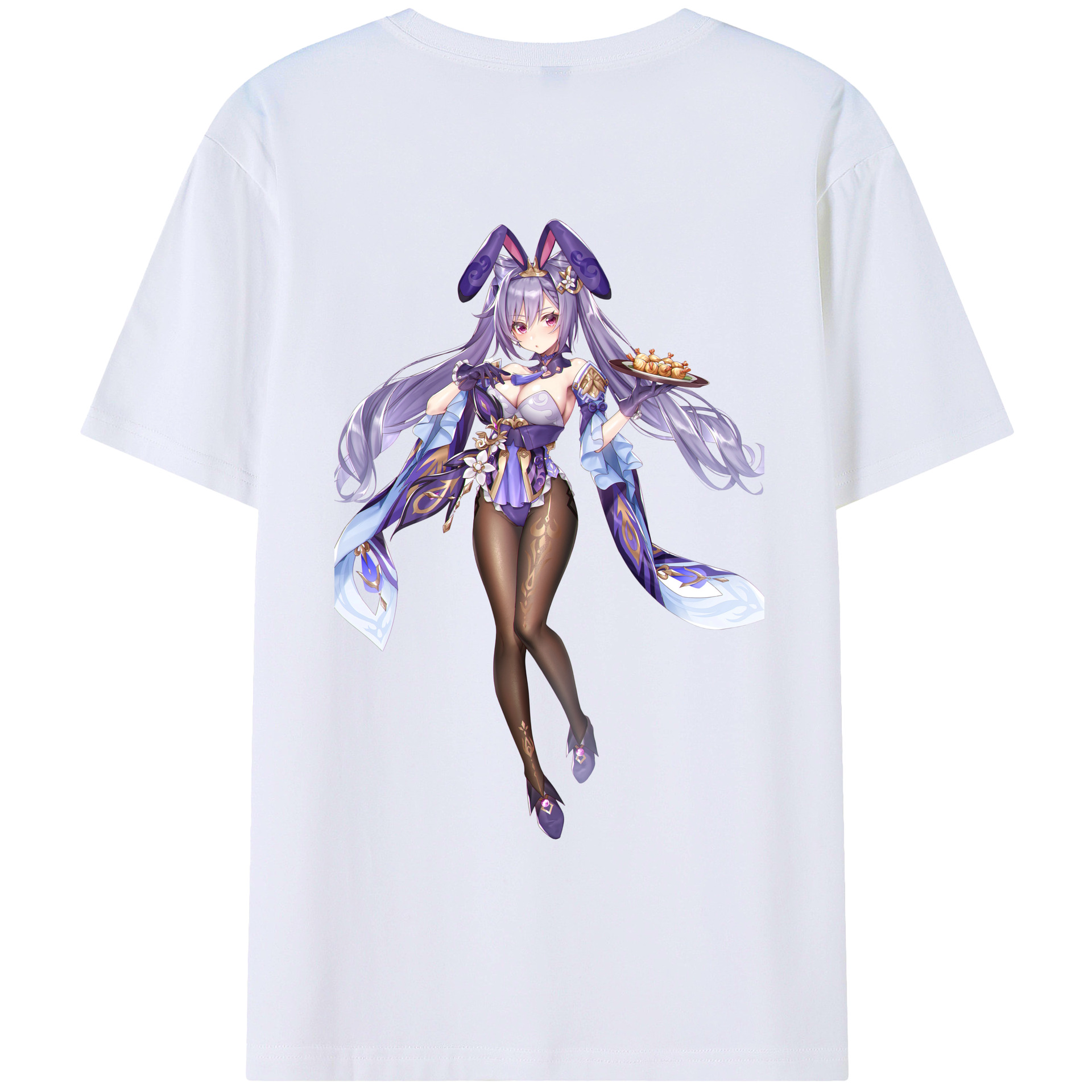 げんし神 刻晴 こくせい genshin Kokusei レディース半袖Tシャツ(バックプリント)