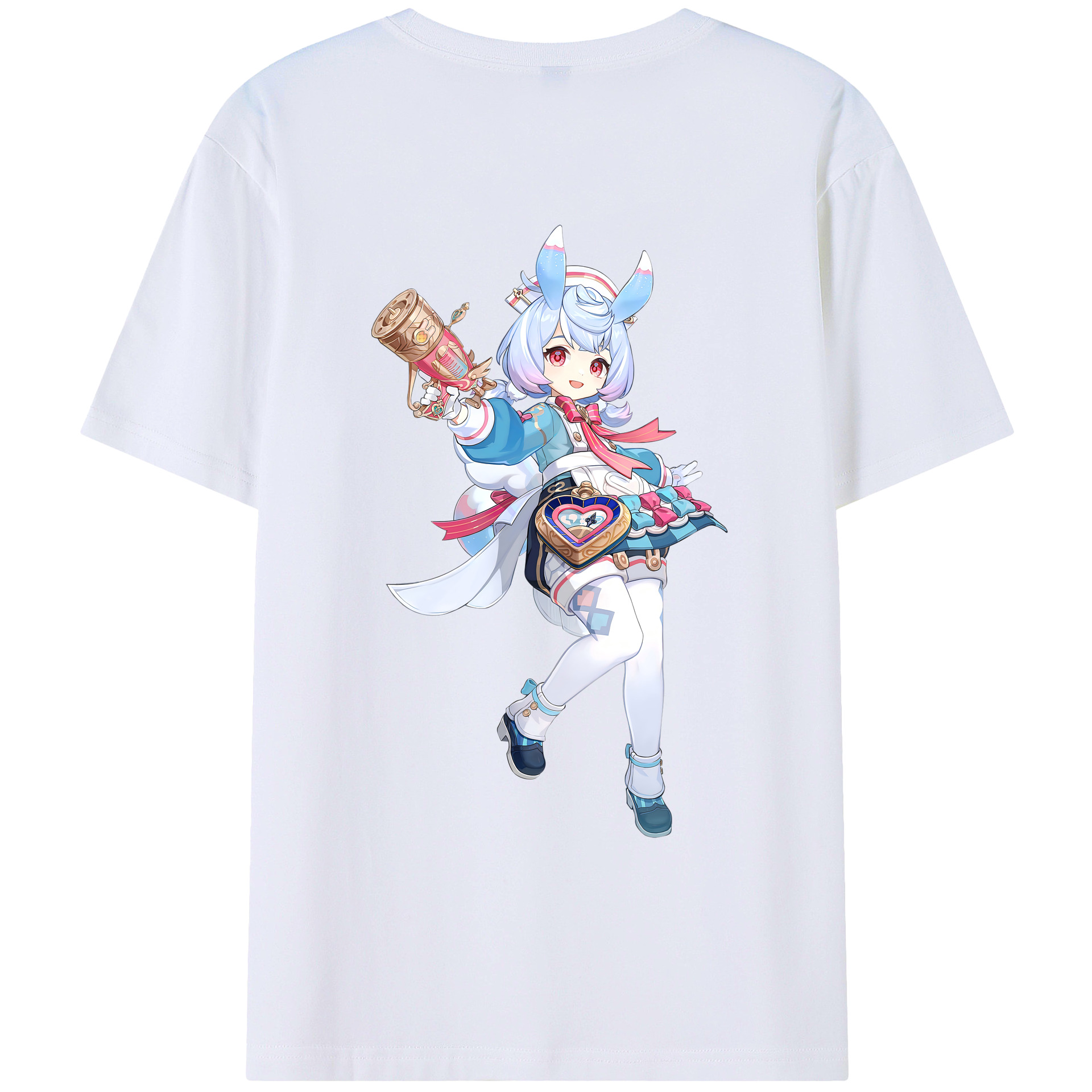 げんし神 シゲウィン genshin Shigewin レディース半袖Tシャツ(バックプリント)