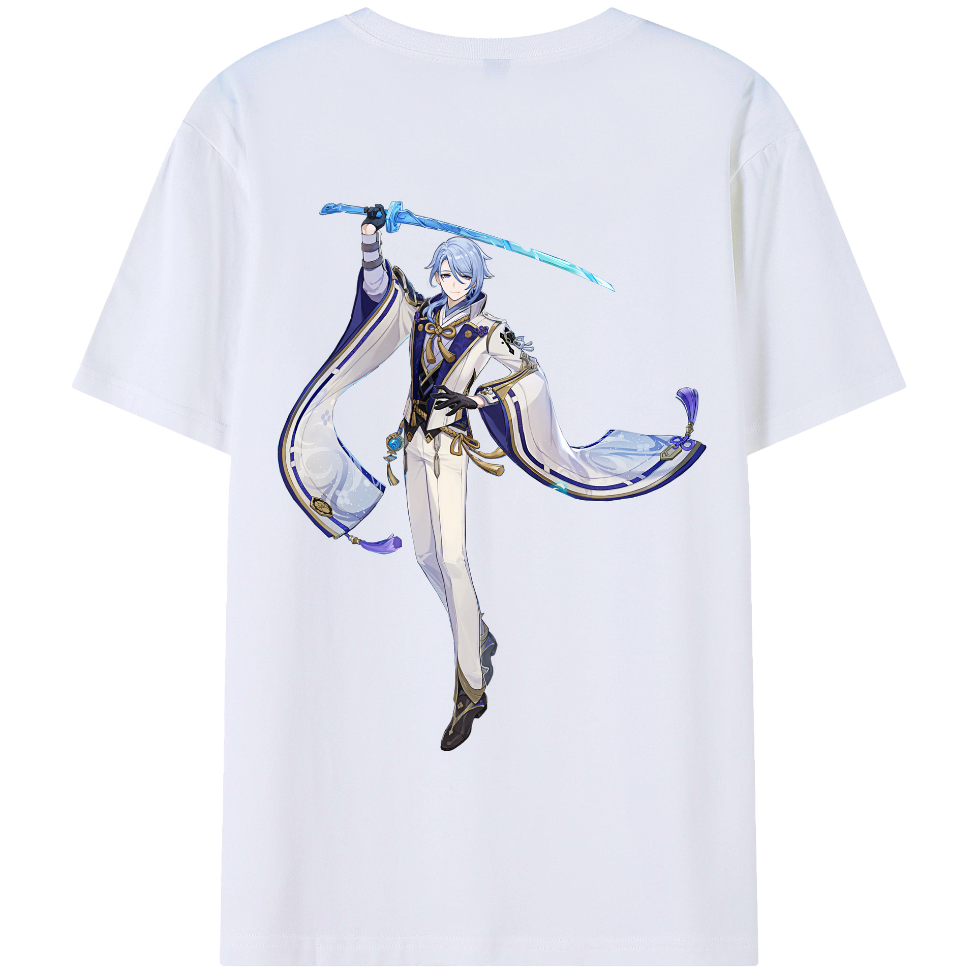 げんし神 神里綾人 かみさとあやと genshin Kamisato Ayato レディース半袖Tシャツ(バックプリント)