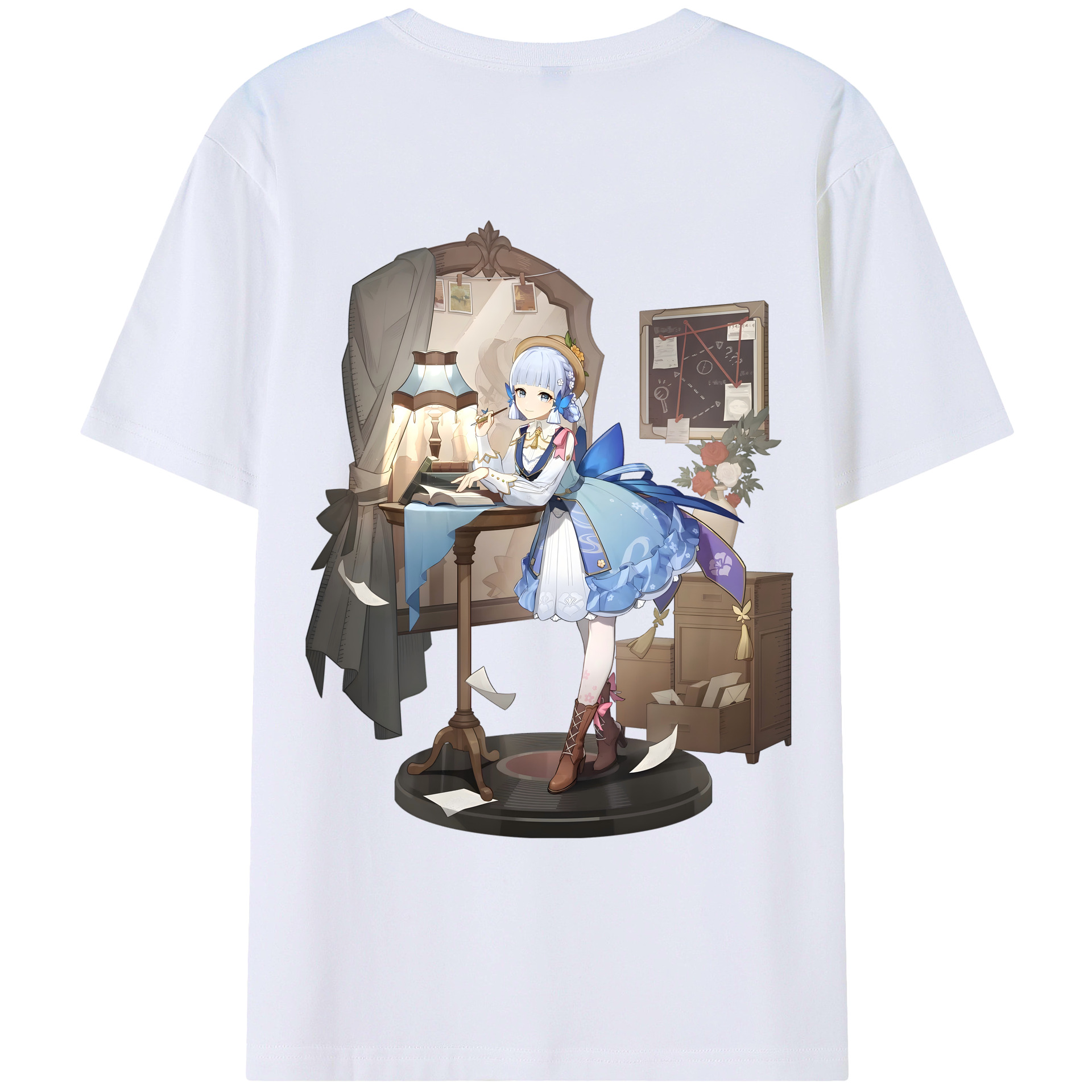 げんし神 神里綾華 神宮寺レン genshin Kamimiya Ren レディース半袖Tシャツ(バックプリント)