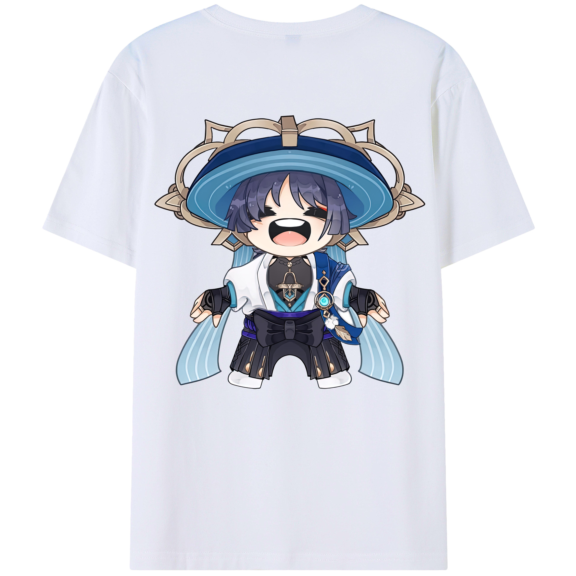 げんし神 さんペい genshin Sanpei レディース半袖Tシャツ(バックプリント)