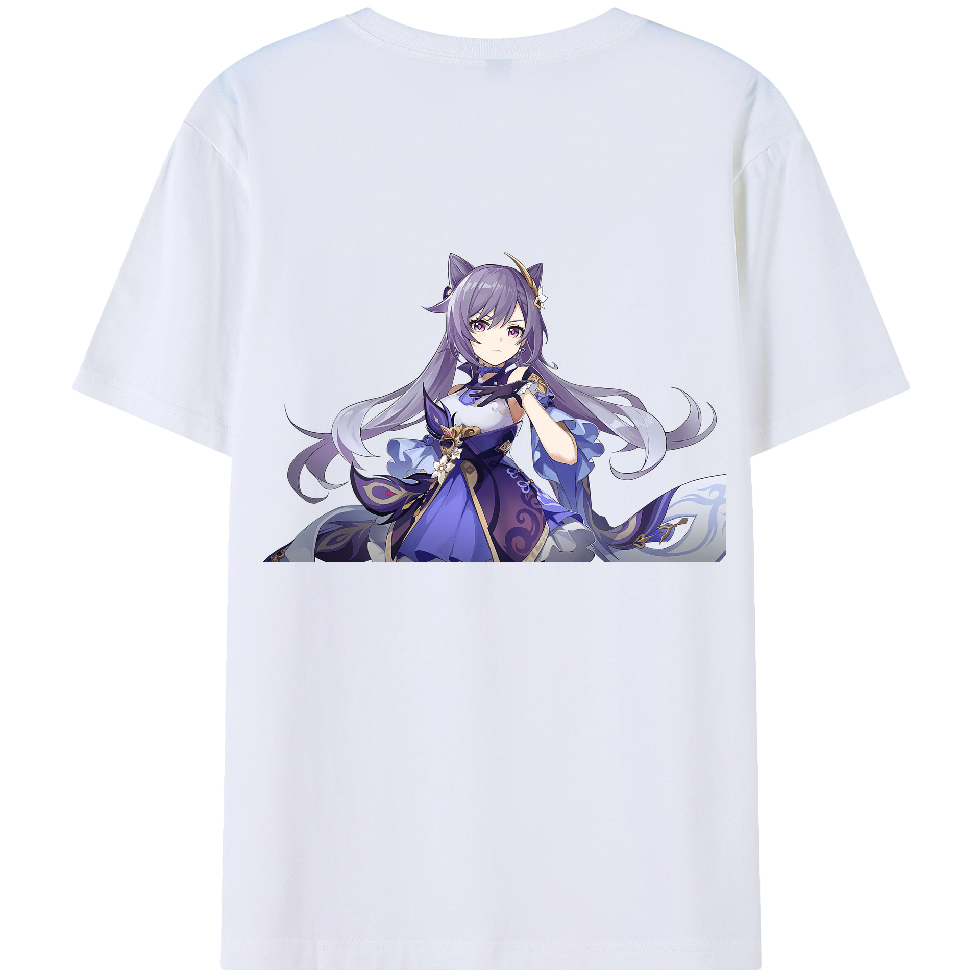げんし神 刻晴 こくせい genshin Kokusei レディース半袖Tシャツ(バックプリント)