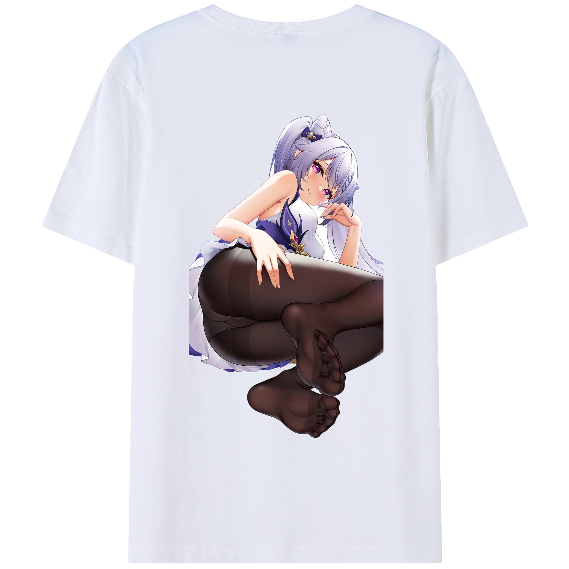 げんし神 刻晴 こくせい genshin Kokusei レディース半袖Tシャツ(バックプリント)