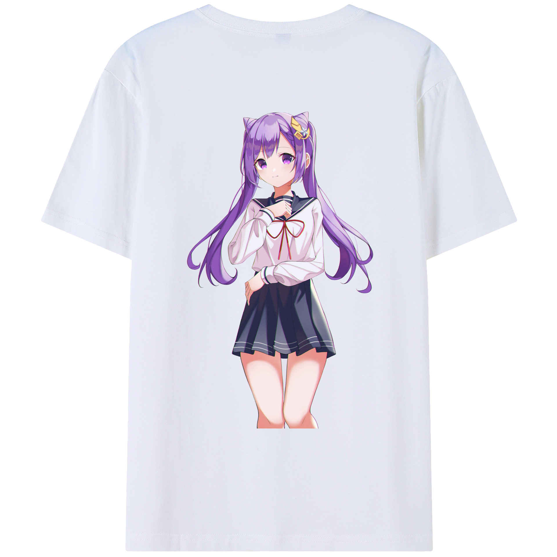 げんし神 刻晴 こくせい genshin Kokusei レディース半袖Tシャツ(バックプリント)