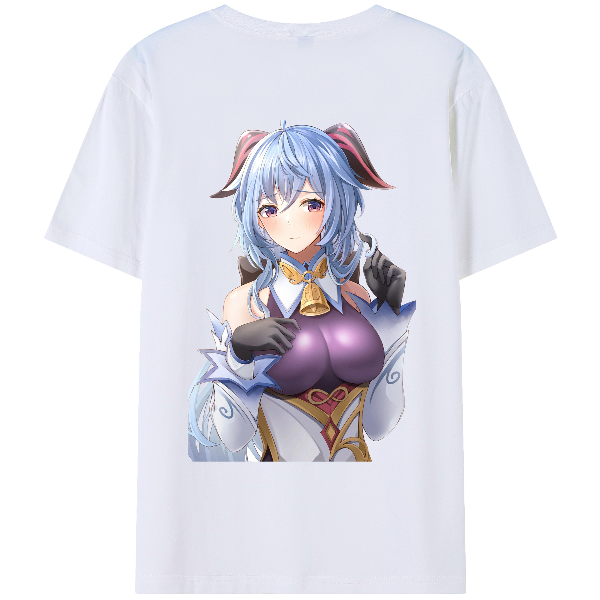 げんし神 甘雨 かんう genshin Ganyu レディース半袖Tシャツ(バックプリント)