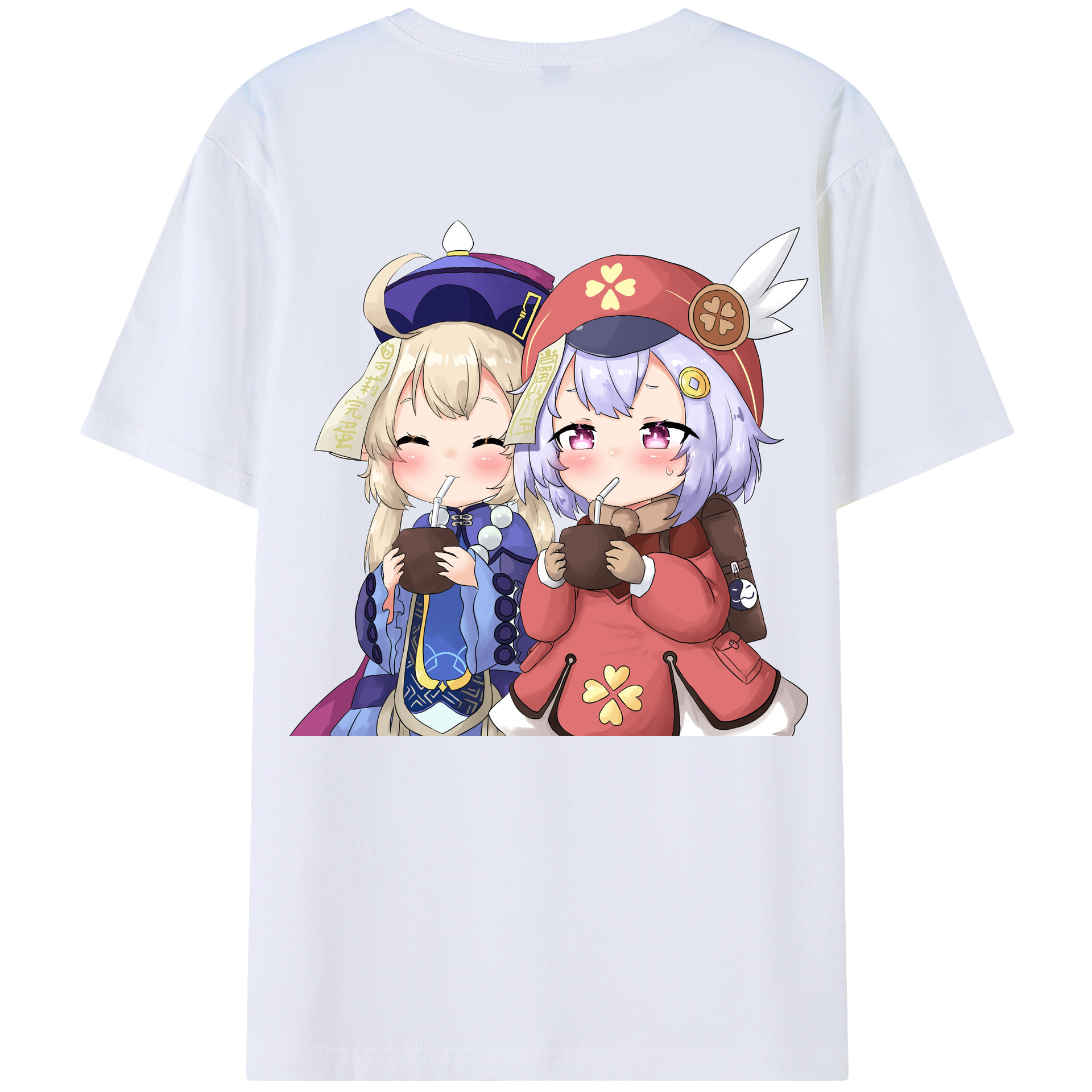 げんし神 七七 なな  genshin Nana レディース半袖Tシャツ(バックプリント)