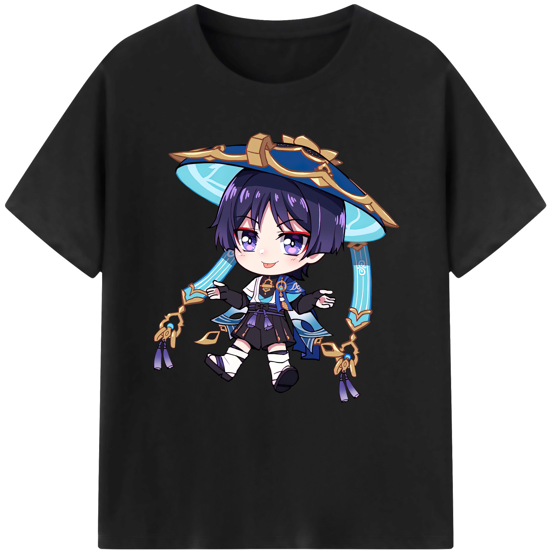 げんし神 さんペい genshin Sanpei レディースカジュアルプリントTシャツ（綿100％）