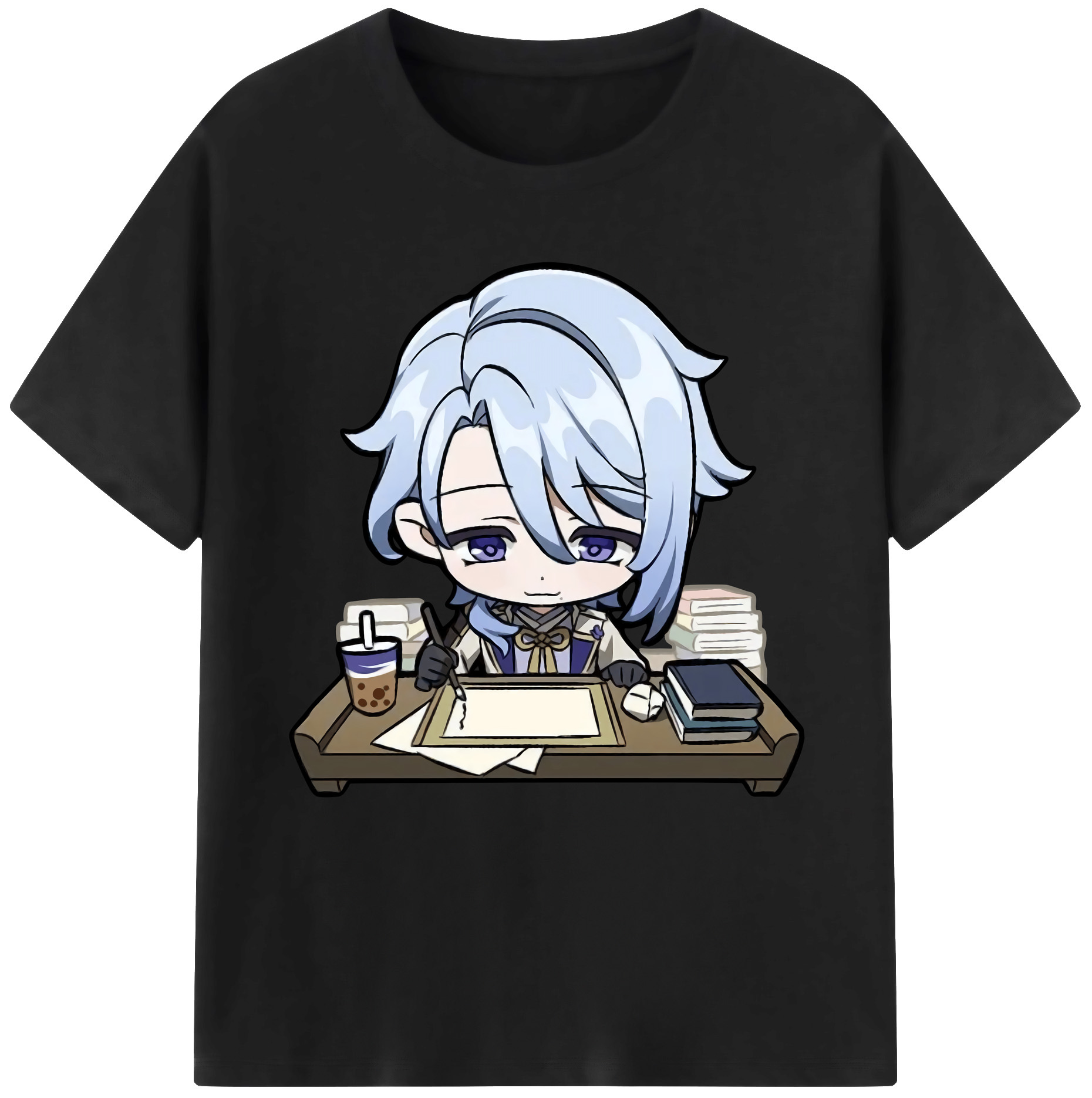 げんし神 神里綾人 かみさとあやと genshin Kamisato Ayato レディースカジュアルプリントTシャツ（綿100％）