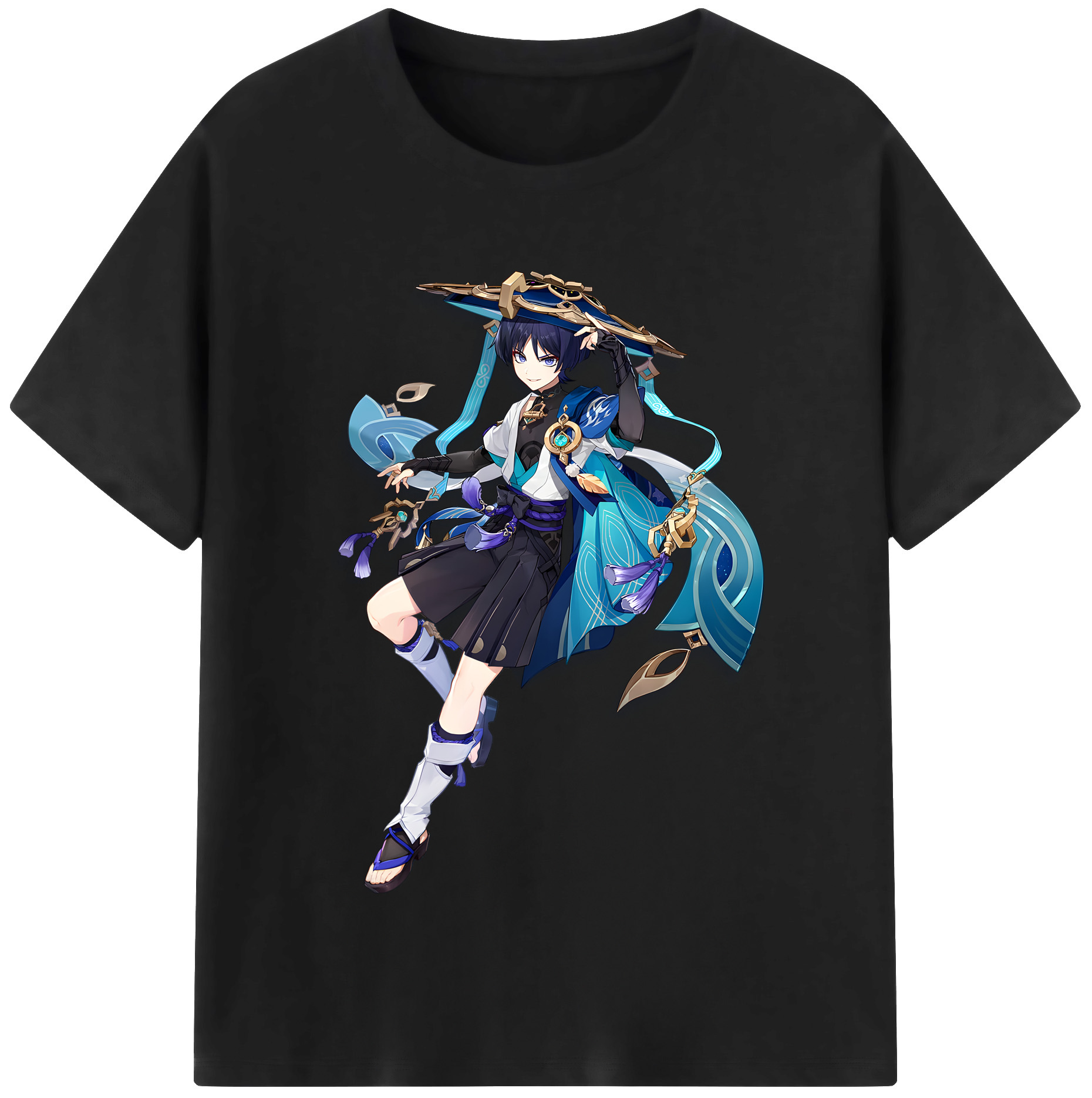 げんし神 さんペい genshin Sanpei レディースカジュアルプリントTシャツ（綿100％）