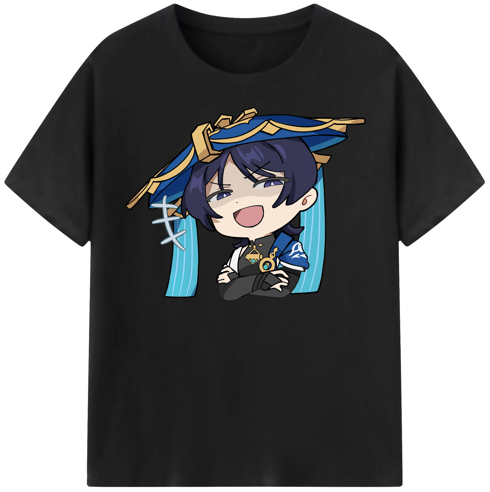 げんし神 さんペい genshin Sanpei レディースカジュアルプリントTシャツ（綿100％）
