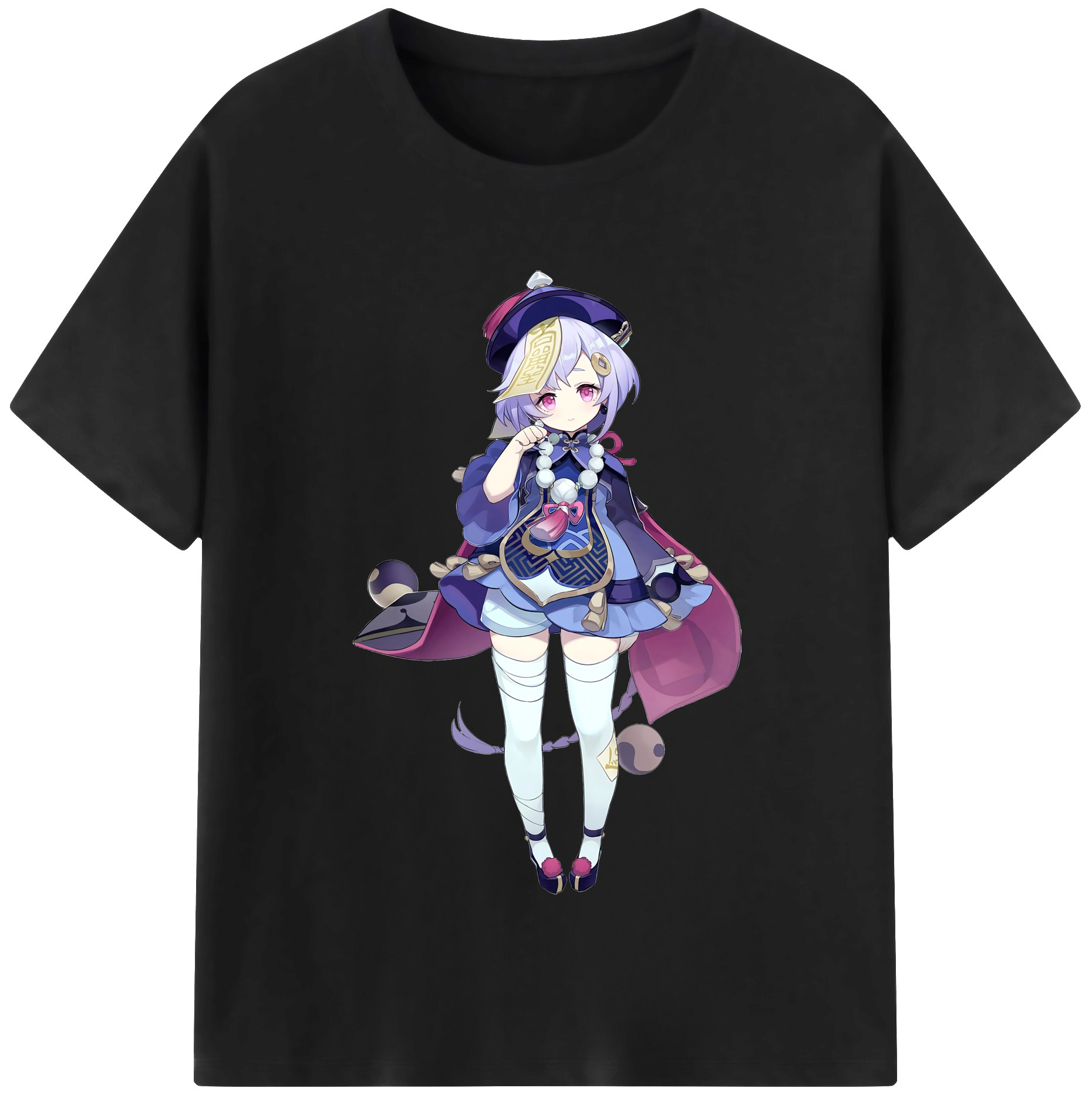 げんし神 七七 なな  genshin Nana レディースカジュアルプリントTシャツ（綿100％）