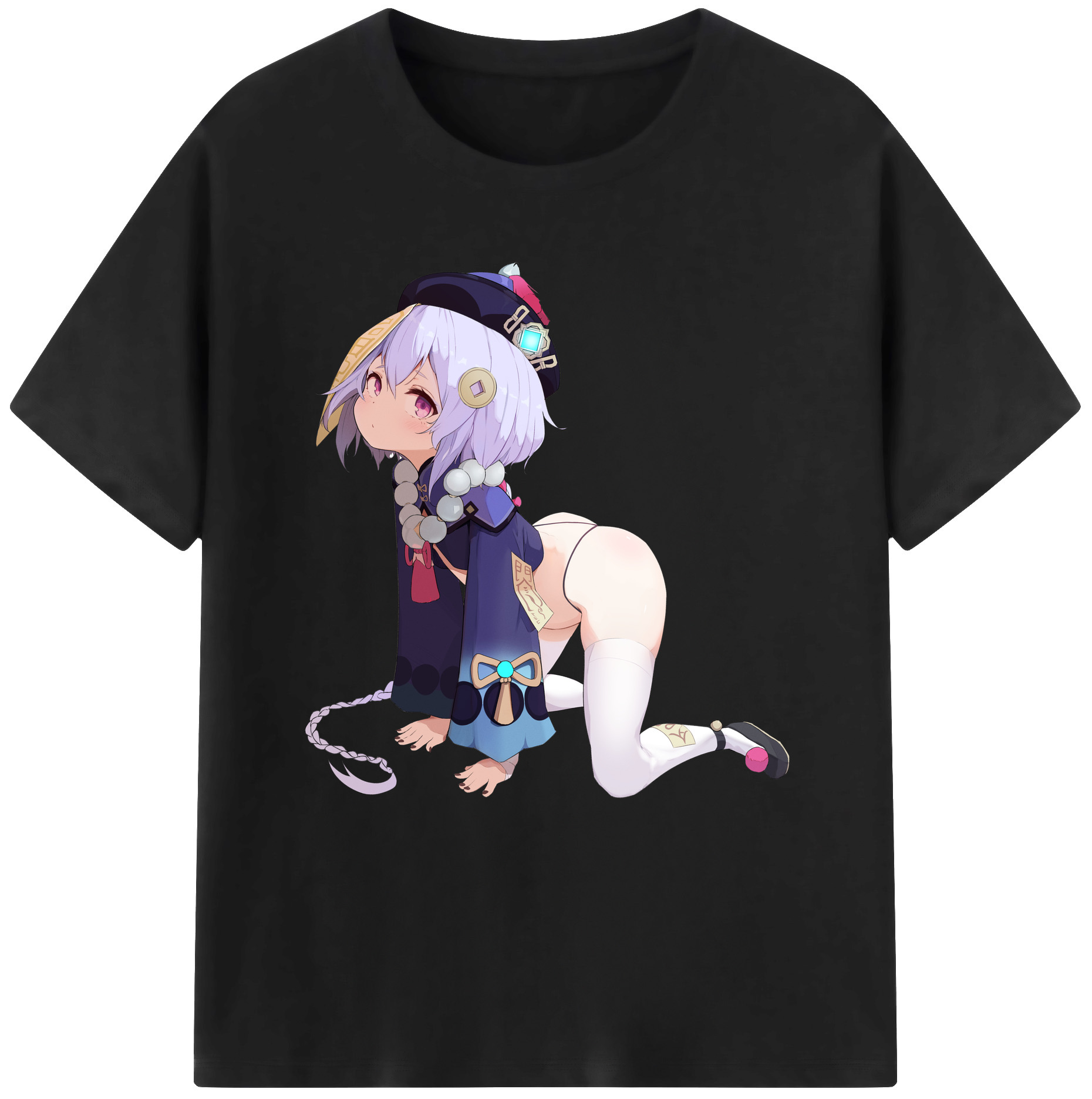 げんし神 七七 なな  genshin Nana レディースカジュアルプリントTシャツ（綿100％）