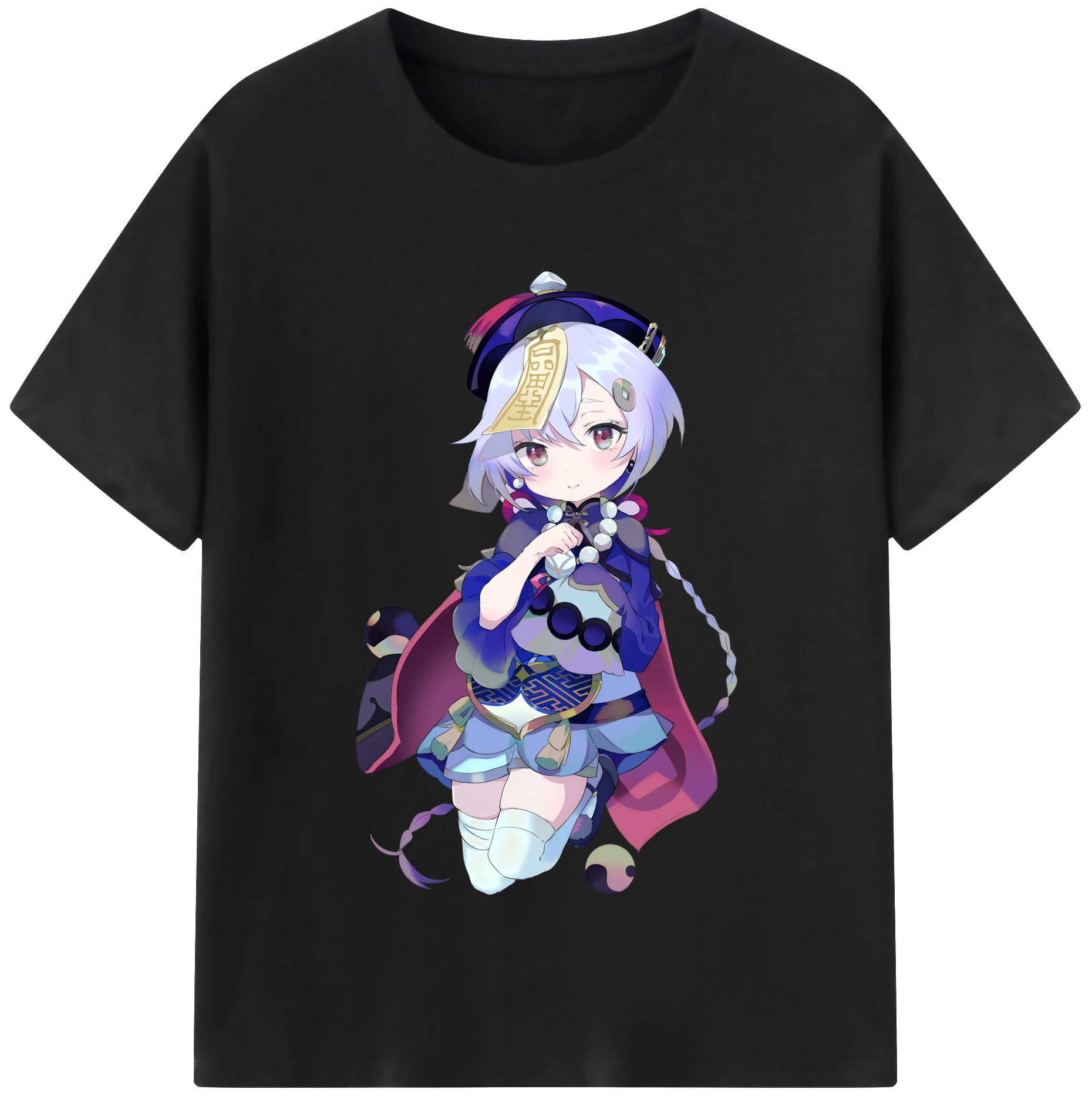 げんし神 七七 なな  genshin Nana レディースカジュアルプリントTシャツ（綿100％）