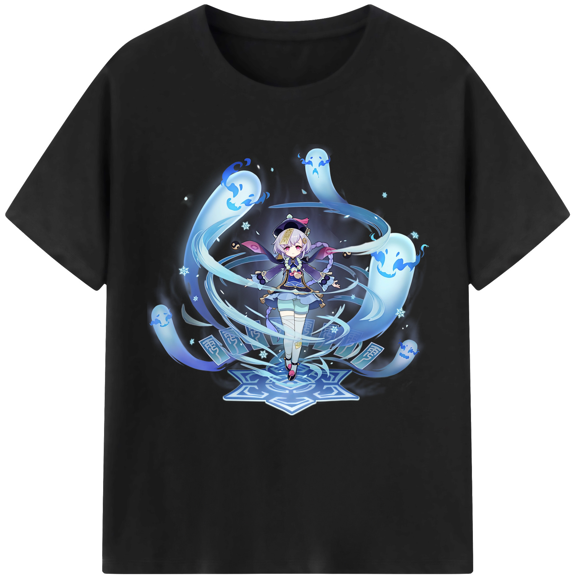 げんし神 七七 なな  genshin Nana レディースカジュアルプリントTシャツ（綿100％）