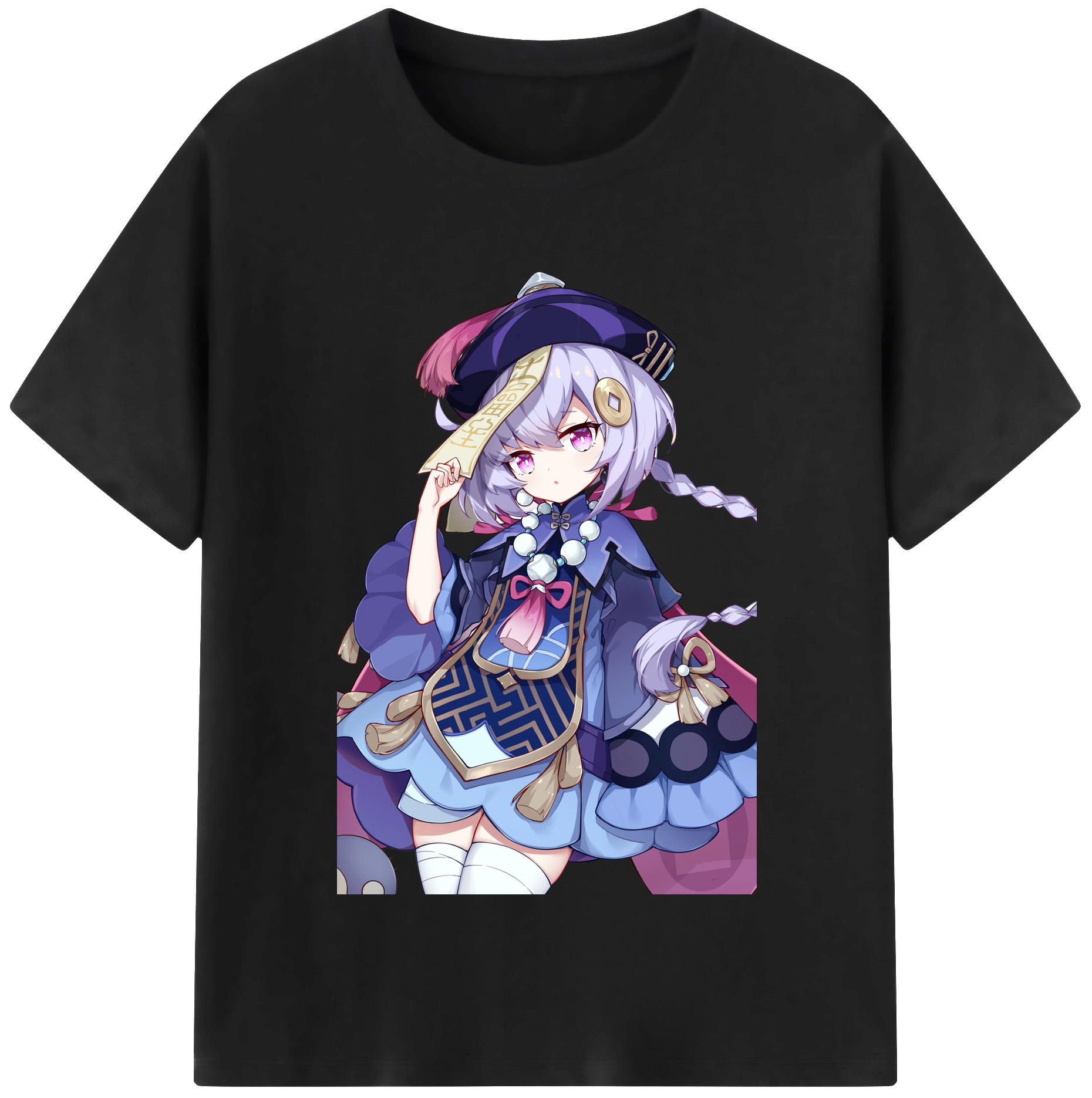 げんし神 七七 なな  genshin Nana レディースカジュアルプリントTシャツ（綿100％）