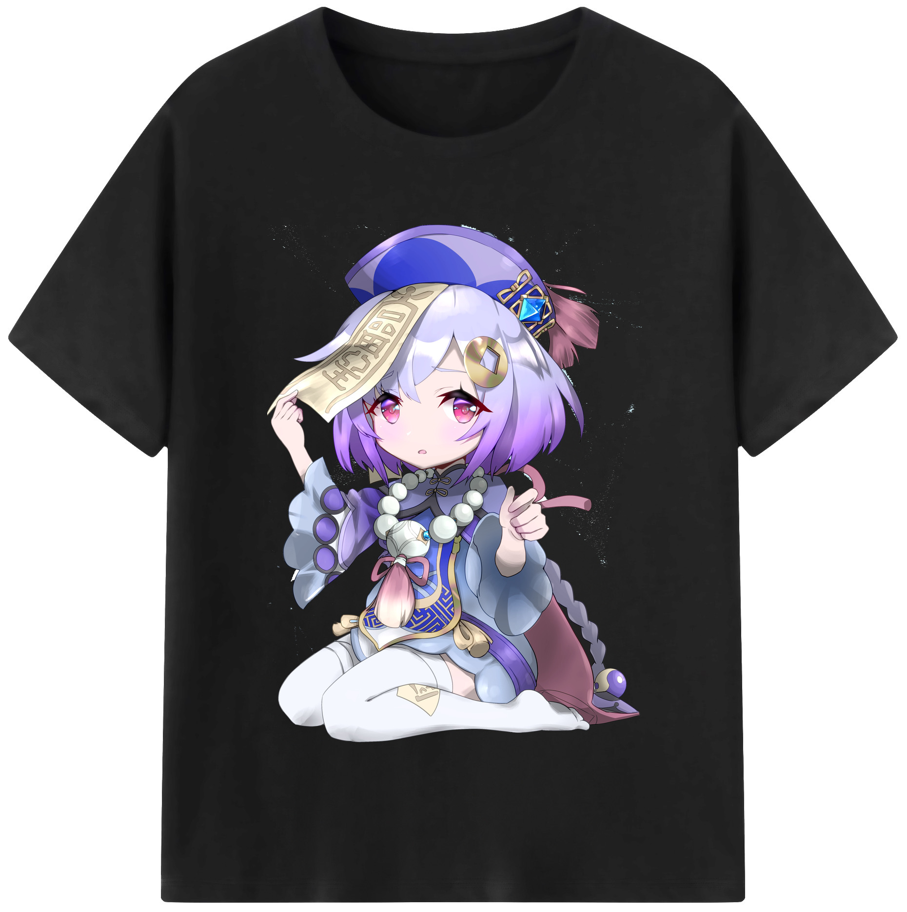 げんし神 七七 なな  genshin Nana レディースカジュアルプリントTシャツ（綿100％）