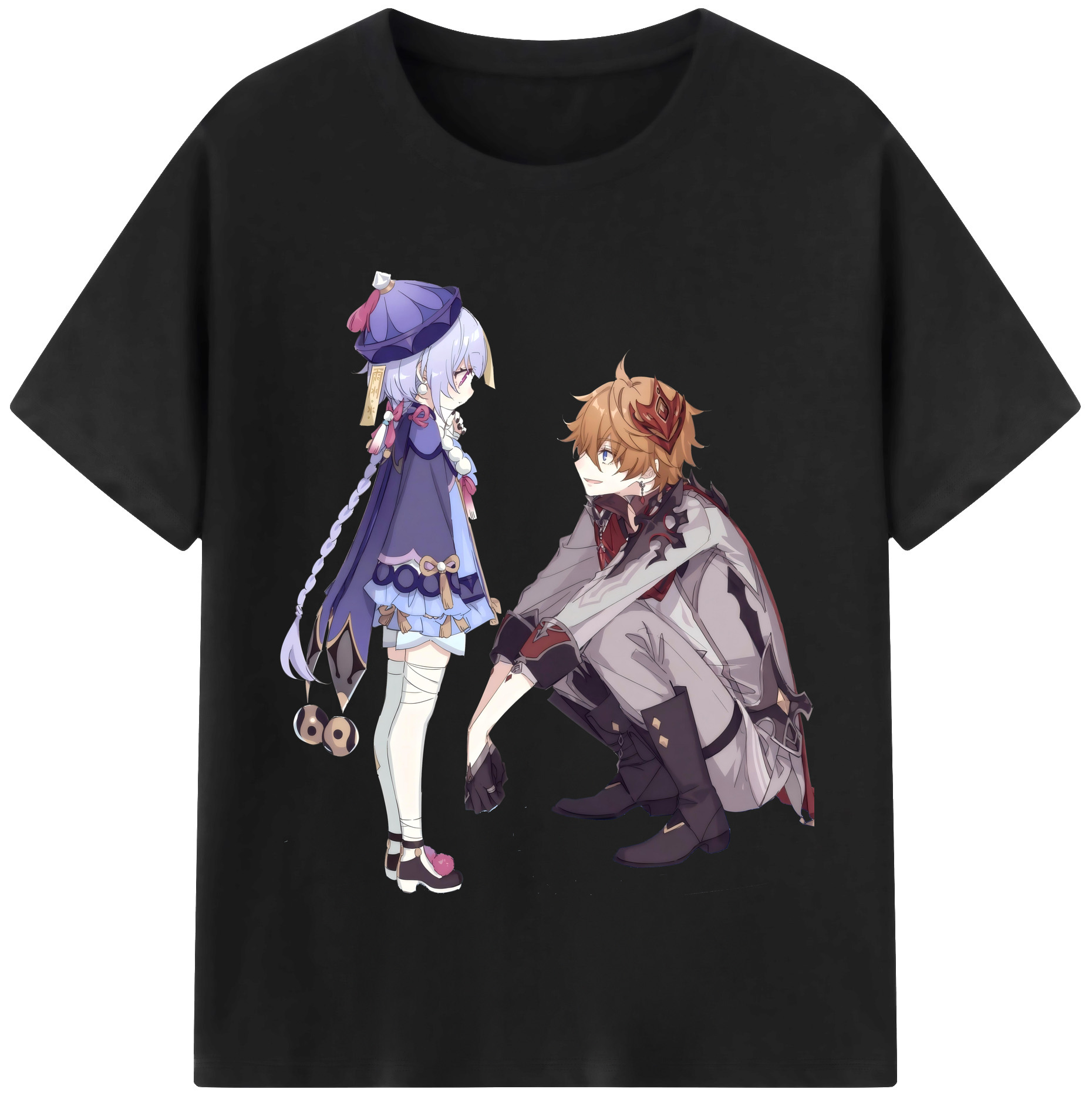 げんし神 七七 なな  genshin Nana レディースカジュアルプリントTシャツ（綿100％）