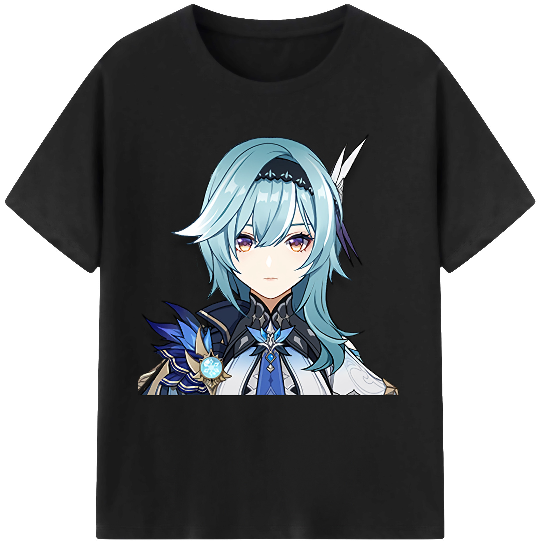 げんし神 优菈 ゆうら genshin Yūra レディースカジュアルプリントTシャツ（綿100％）