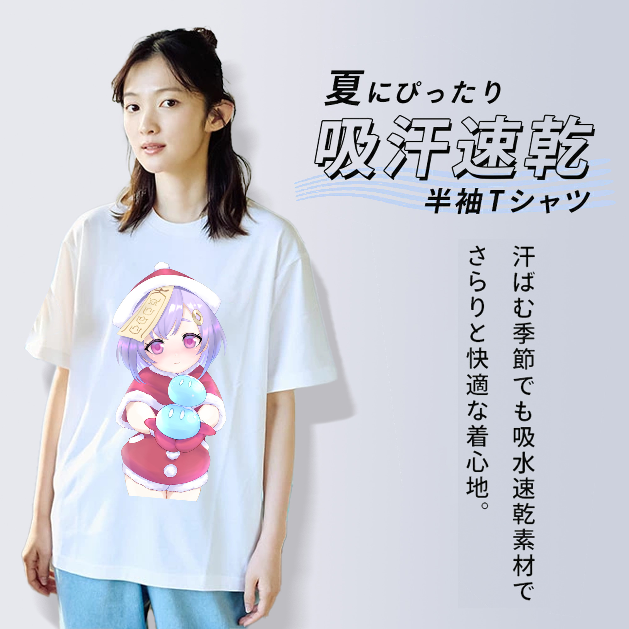 げんし神 七七 なな  genshin Nana レディースカジュアルプリントTシャツ（綿100％）