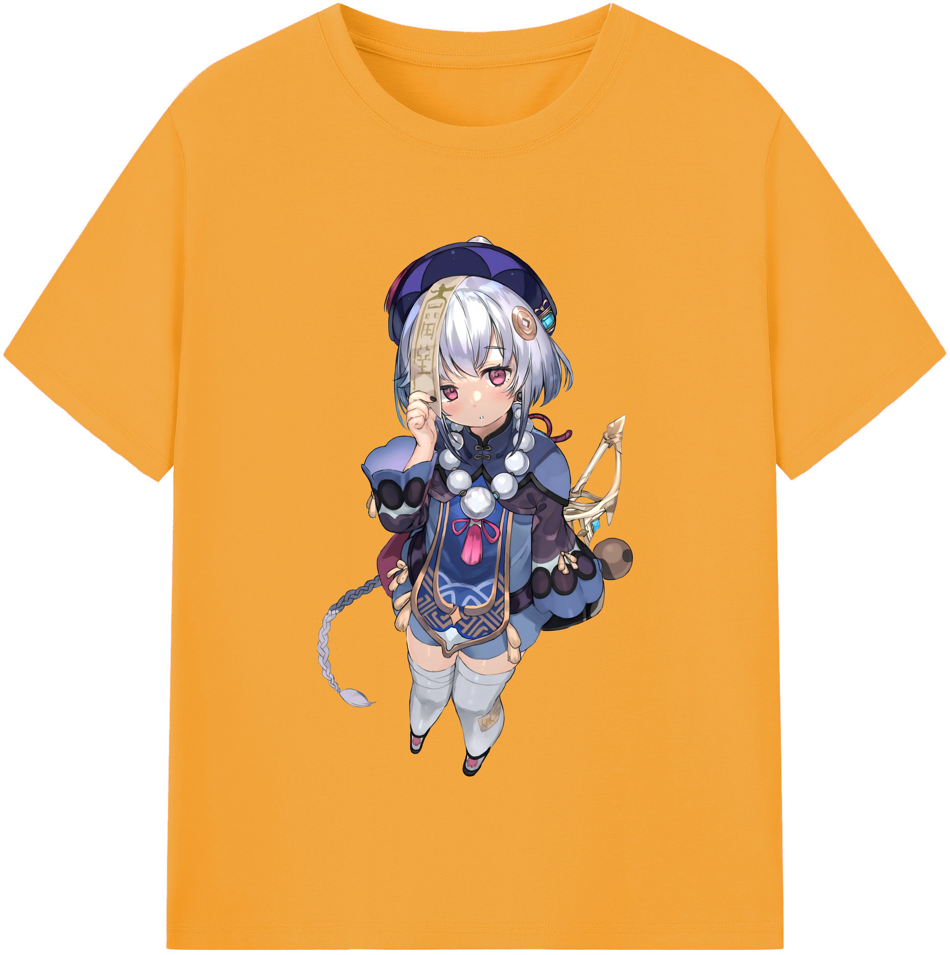 げんし神 七七 なな  genshin Nana レディースカジュアルプリントTシャツ（綿100％）
