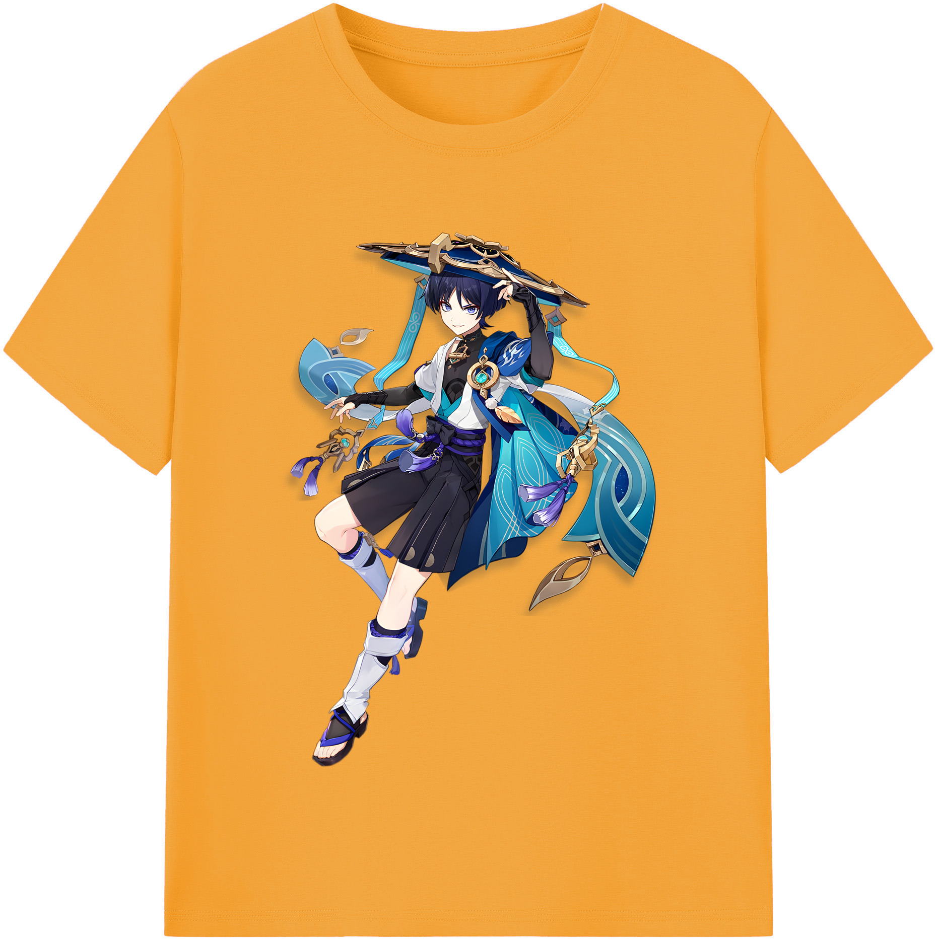げんし神 さんペい genshin Sanpei レディースカジュアルプリントTシャツ（綿100％）