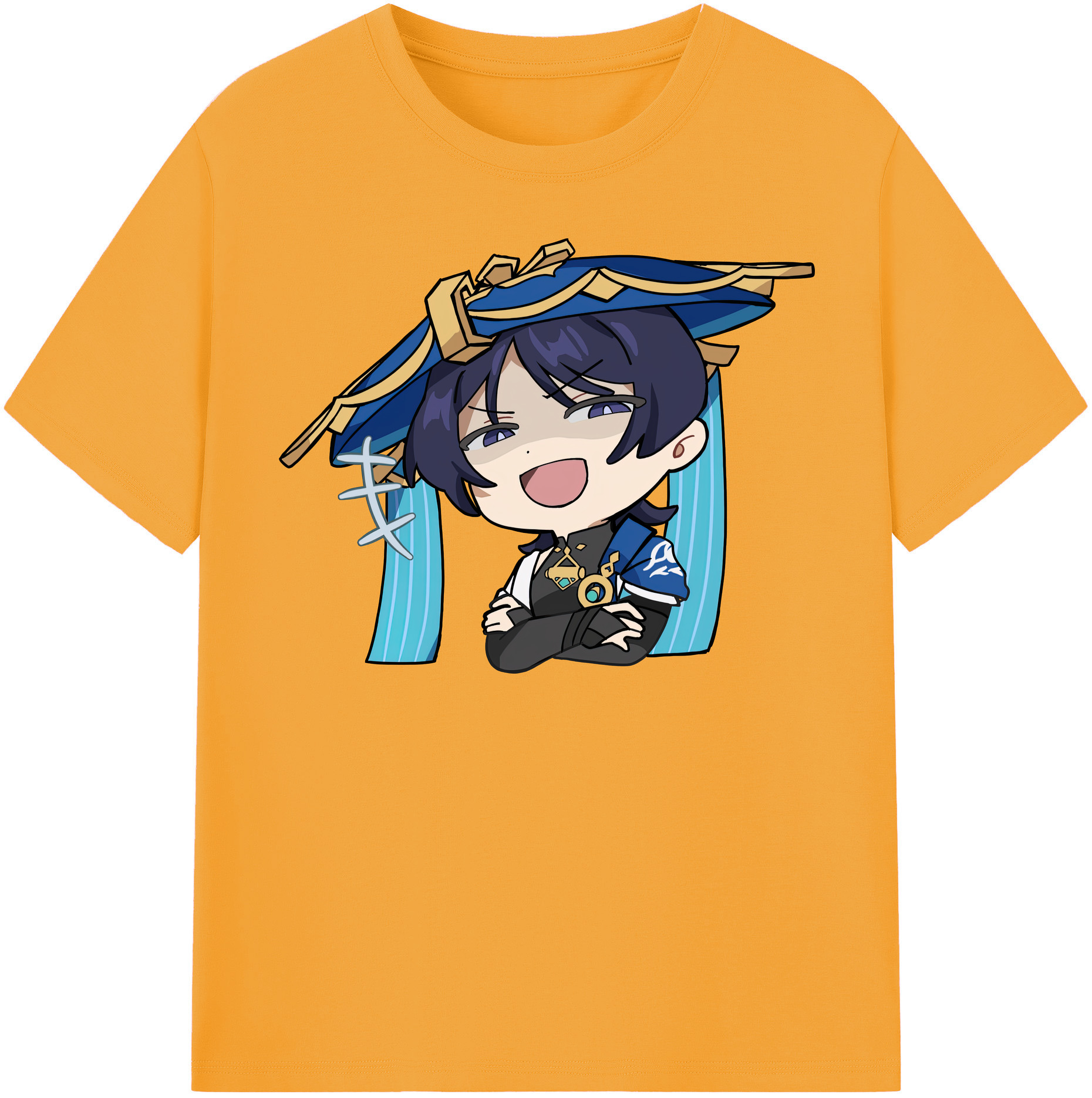 げんし神 さんペい genshin Sanpei レディースカジュアルプリントTシャツ（綿100％）