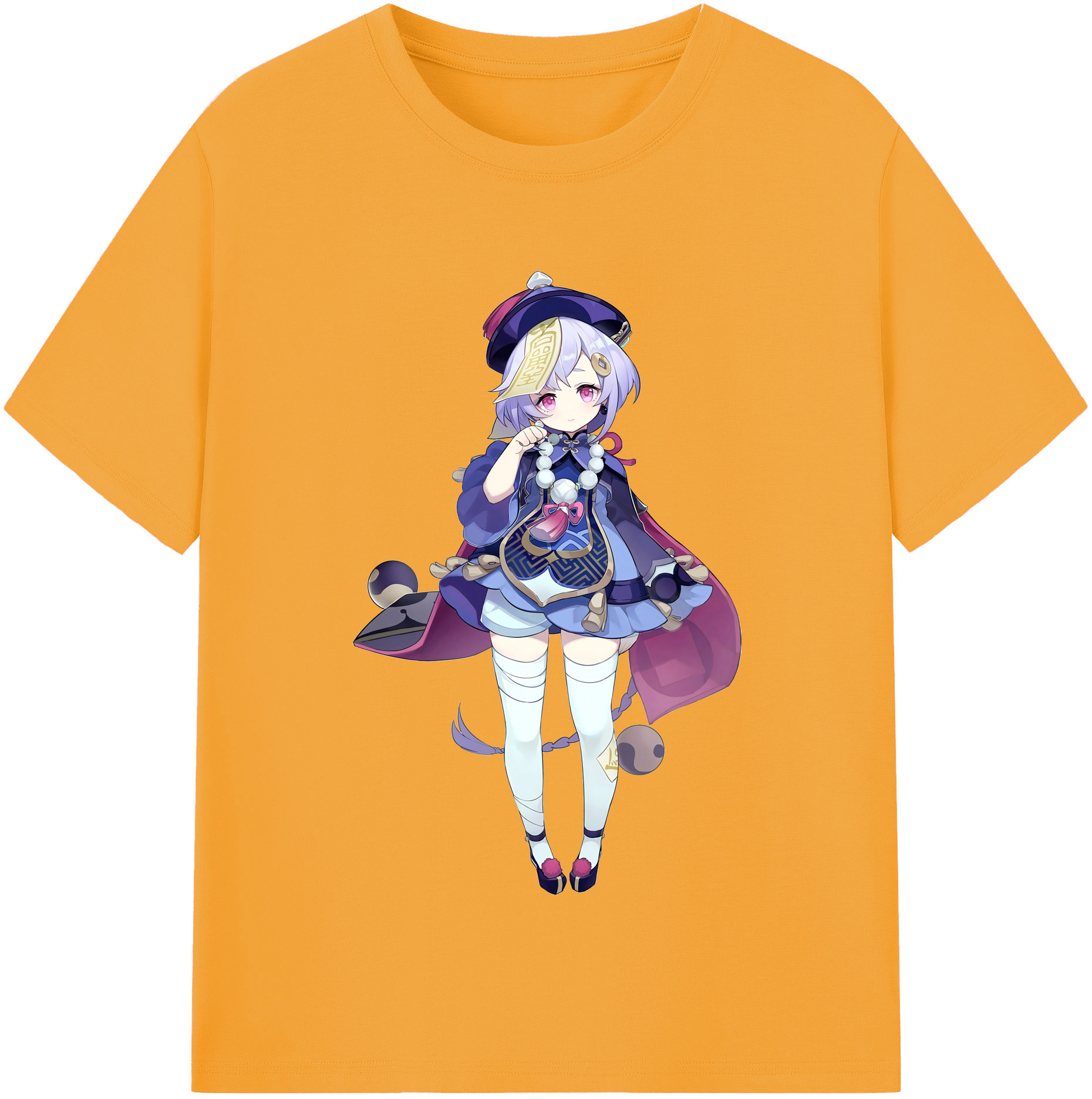 げんし神 七七 なな  genshin Nana レディースカジュアルプリントTシャツ（綿100％）