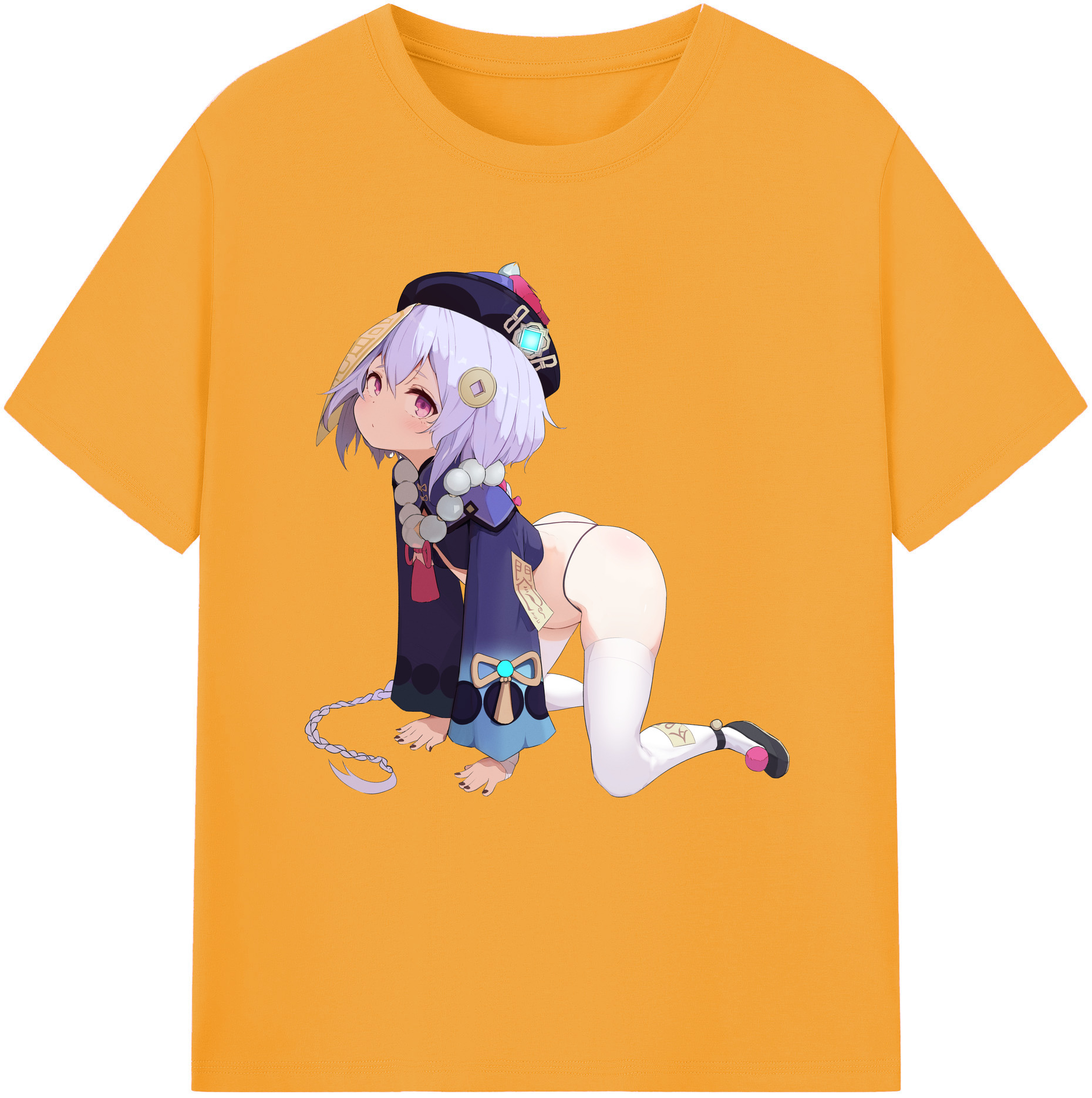 げんし神 七七 なな  genshin Nana レディースカジュアルプリントTシャツ（綿100％）
