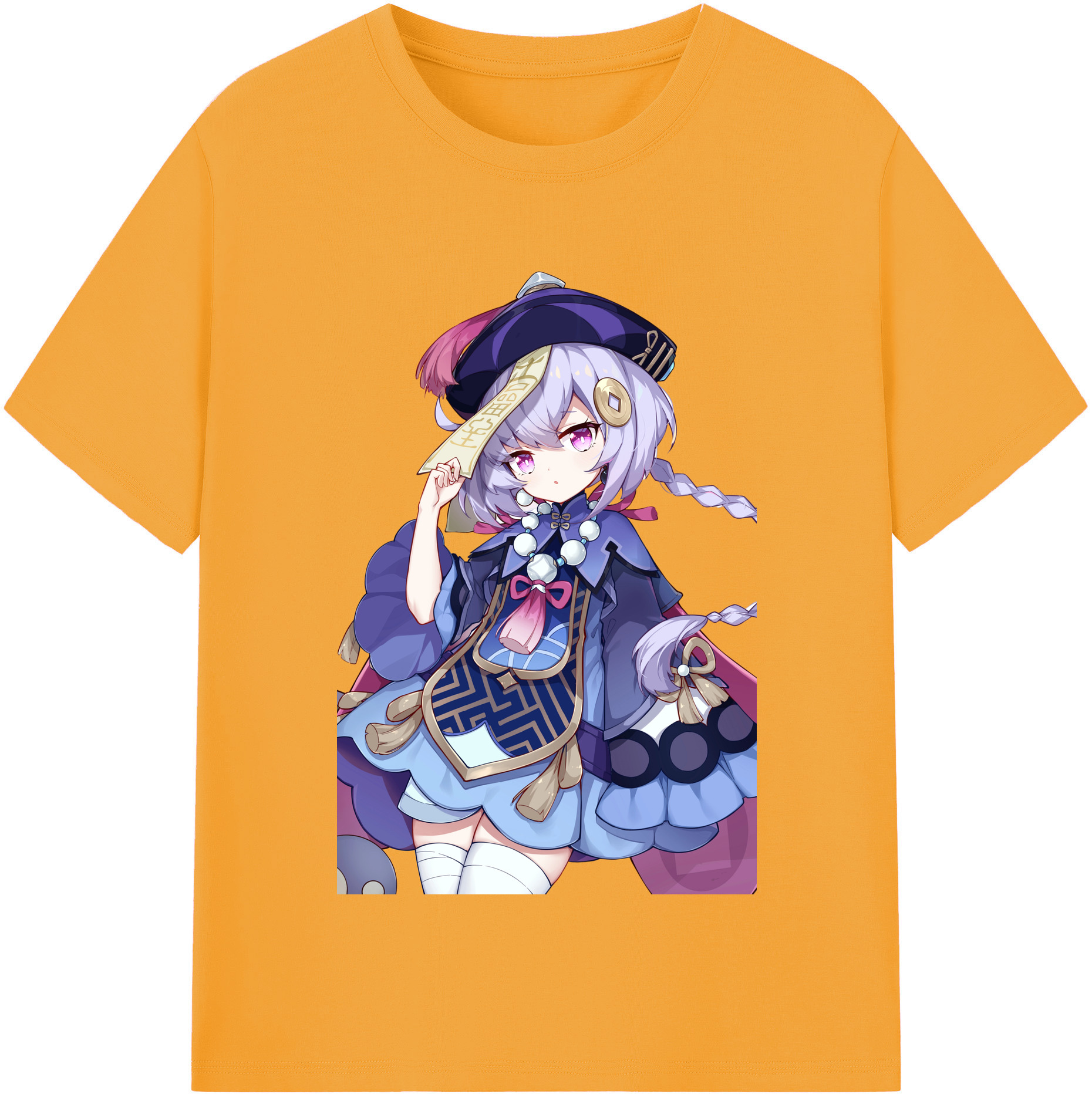 げんし神 七七 なな  genshin Nana レディースカジュアルプリントTシャツ（綿100％）