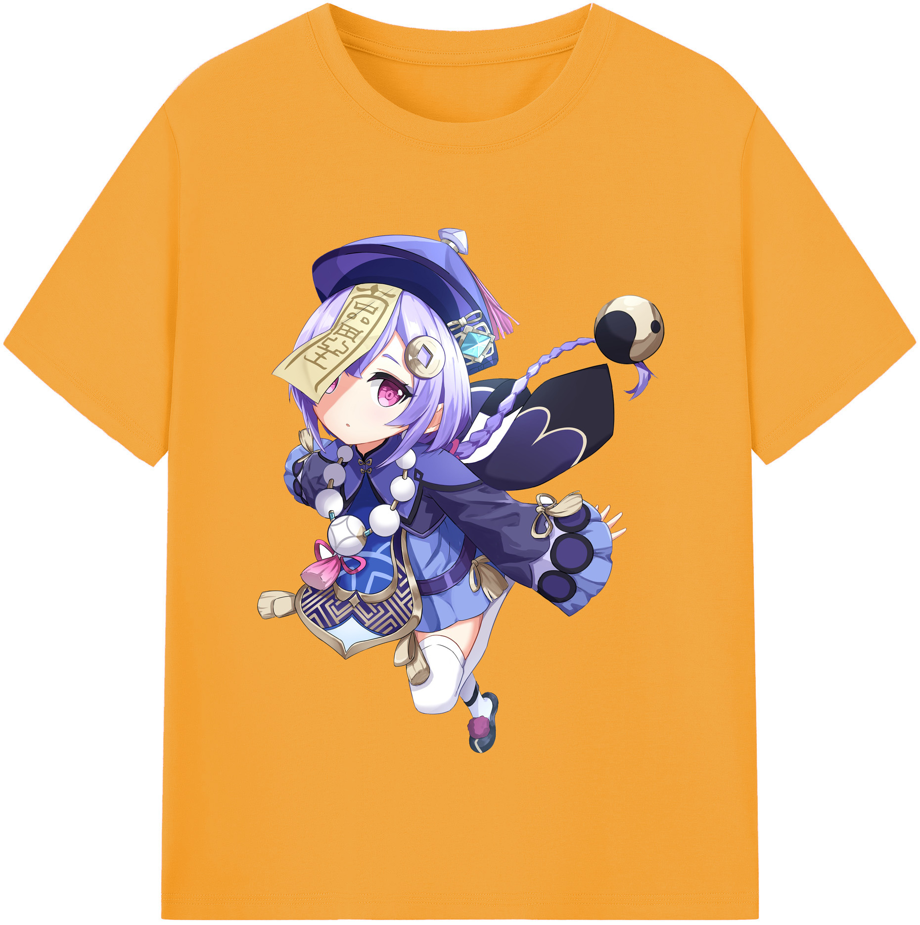 げんし神 七七 なな  genshin Nana レディースカジュアルプリントTシャツ（綿100％）