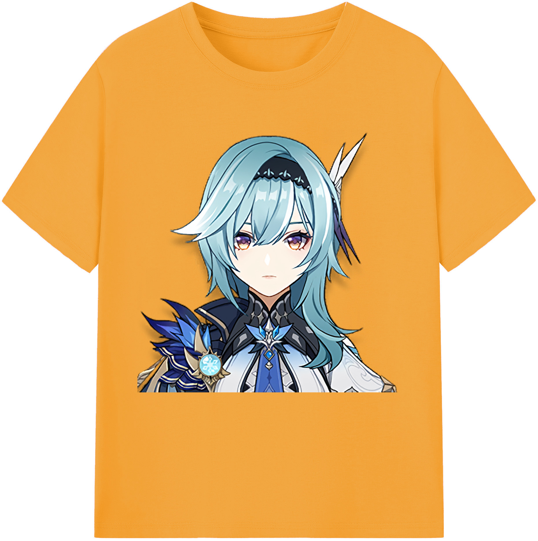げんし神 优菈 ゆうら genshin Yūra レディースカジュアルプリントTシャツ（綿100％）