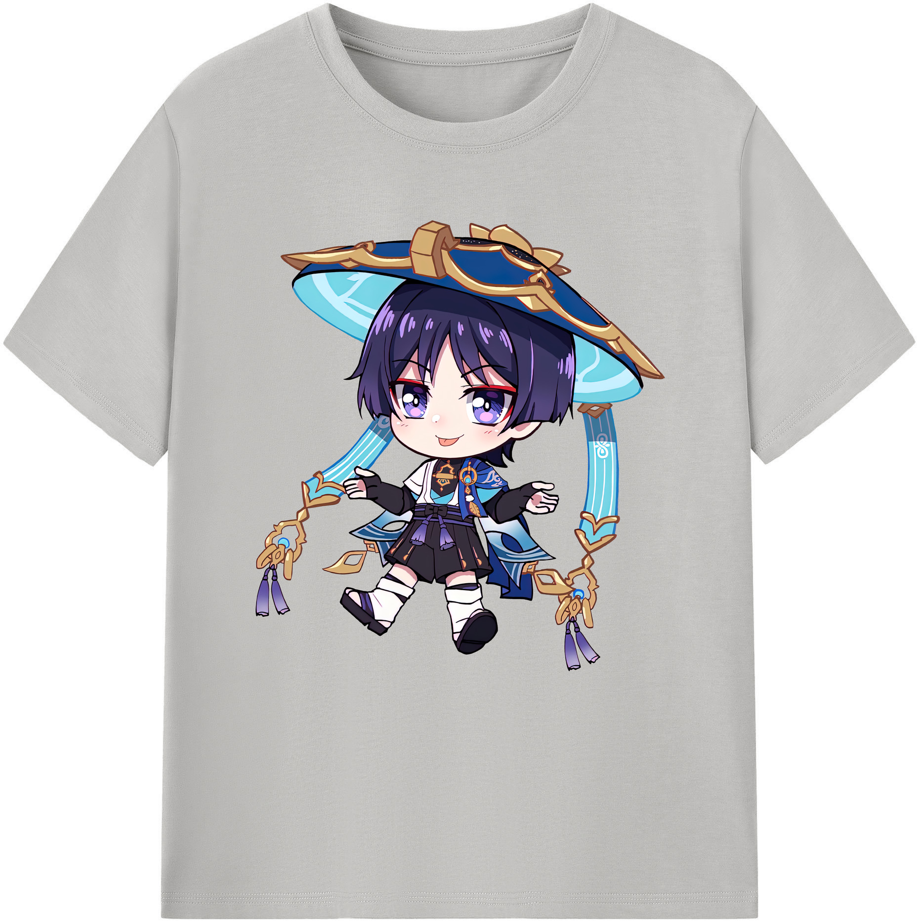 げんし神 さんペい genshin Sanpei レディースカジュアルプリントTシャツ（綿100％）