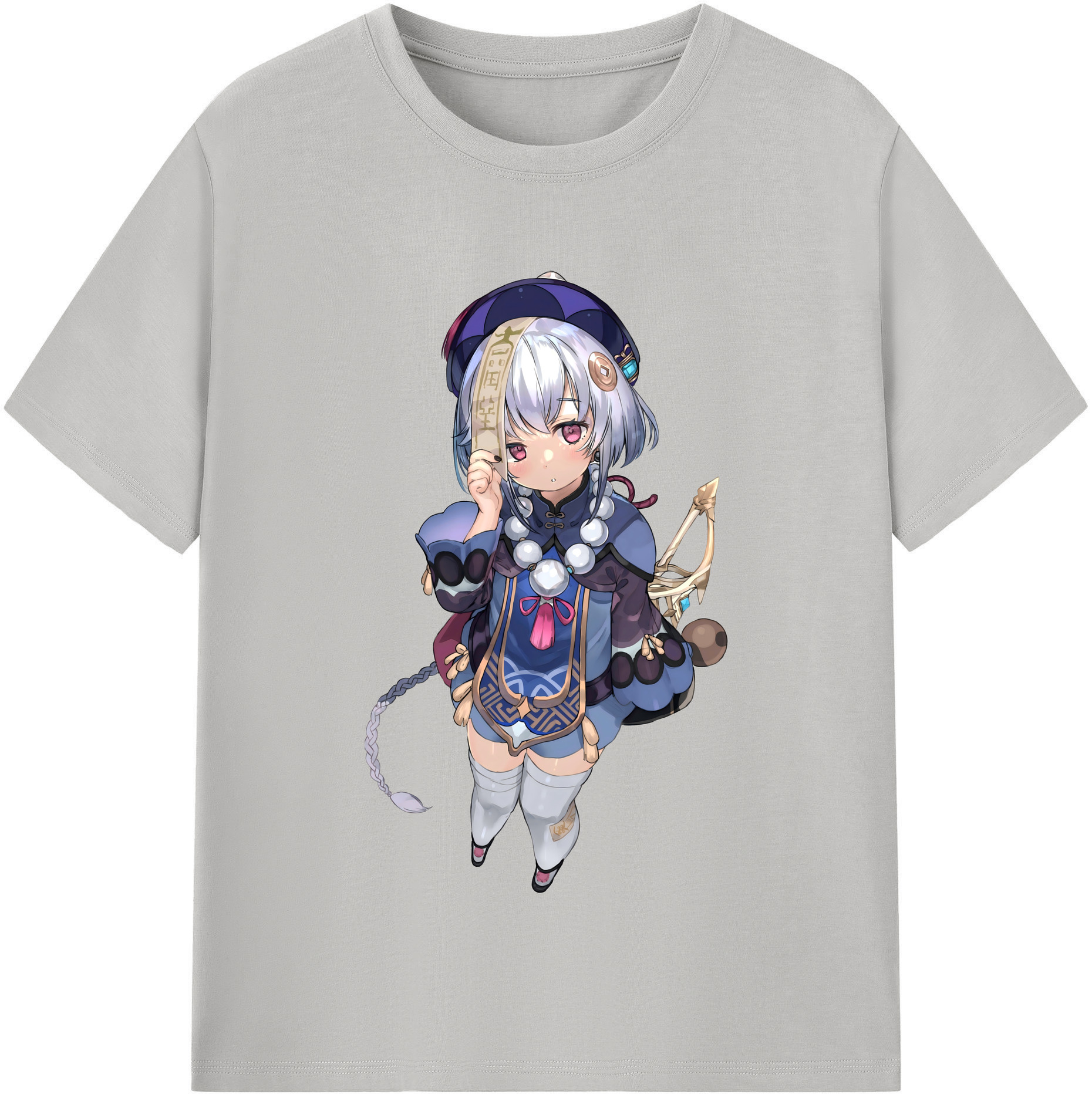げんし神 七七 なな  genshin Nana レディースカジュアルプリントTシャツ（綿100％）