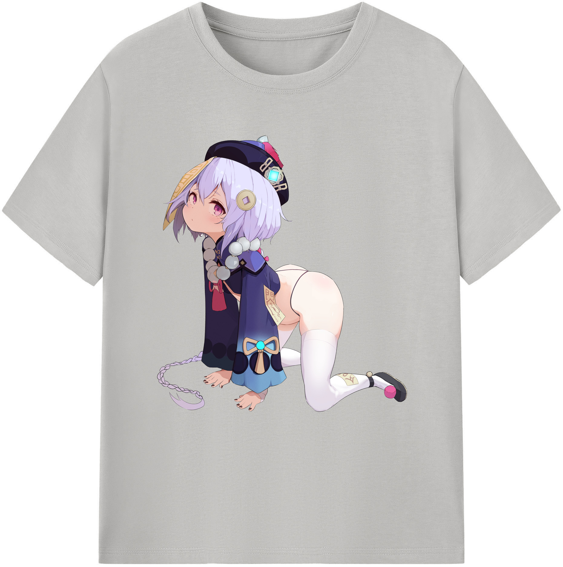げんし神 七七 なな  genshin Nana レディースカジュアルプリントTシャツ（綿100％）