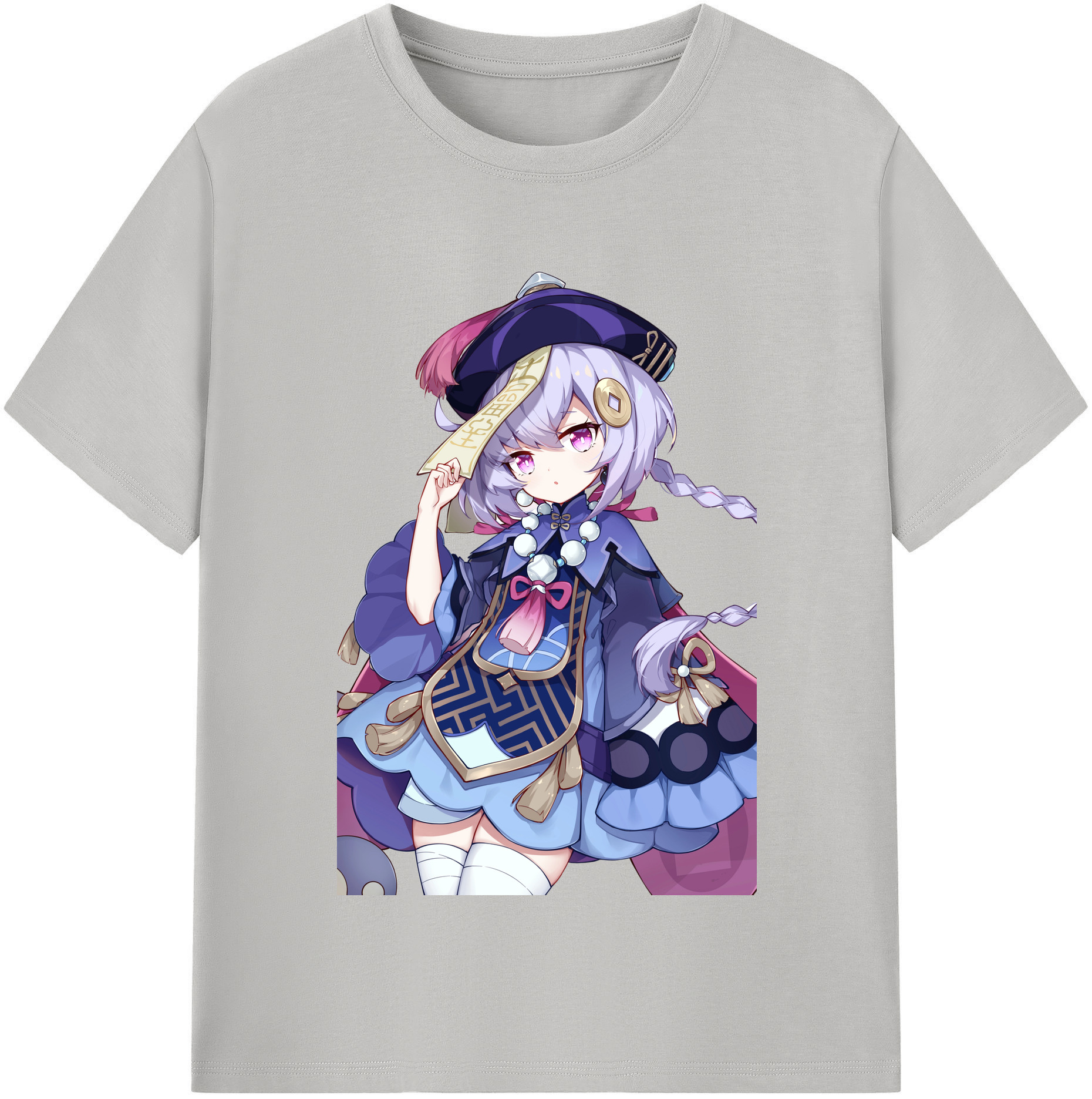 げんし神 七七 なな  genshin Nana レディースカジュアルプリントTシャツ（綿100％）