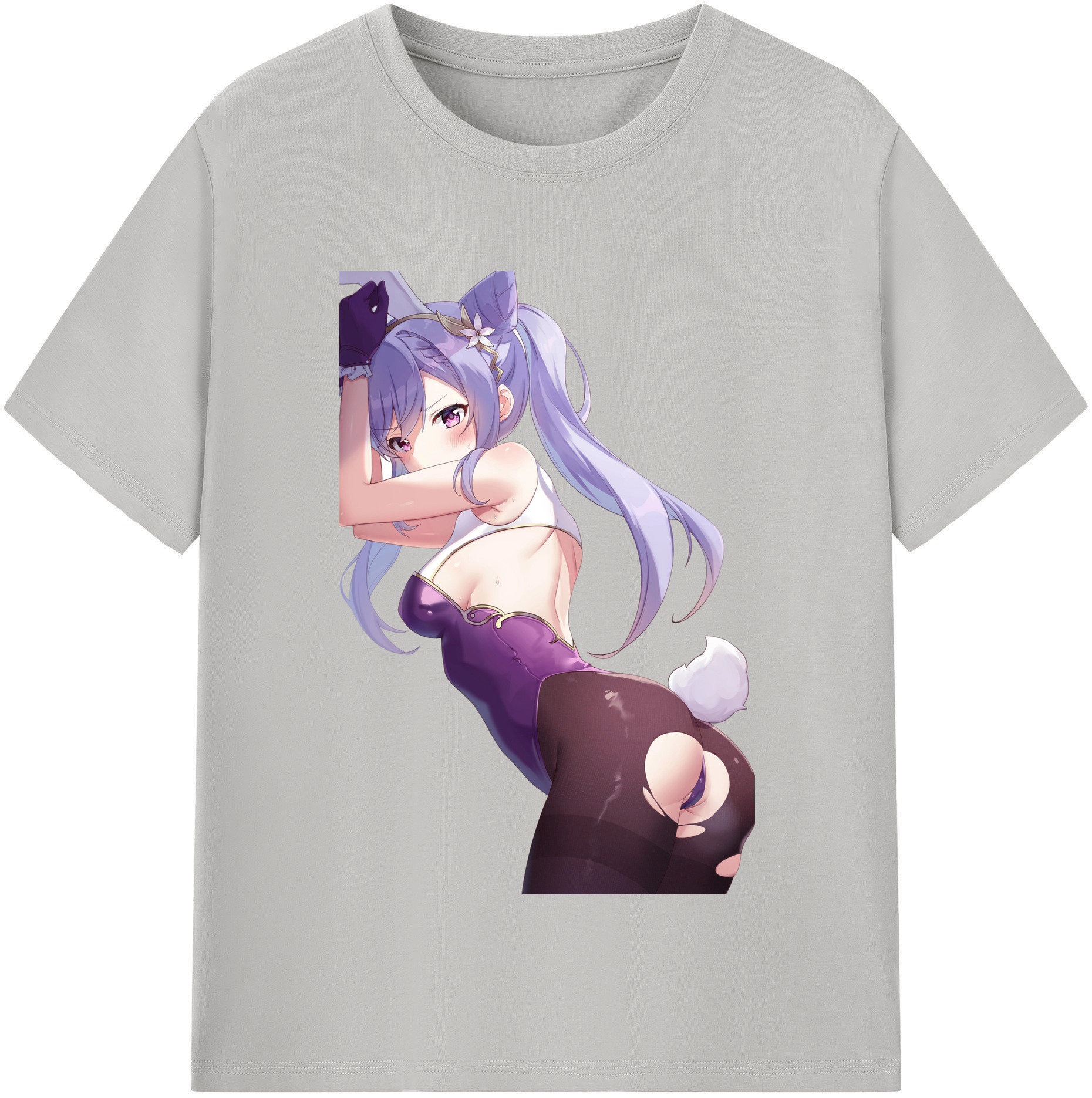 げんし神 刻晴 こくせい genshin Kokusei レディースカジュアルプリントTシャツ（綿100％）