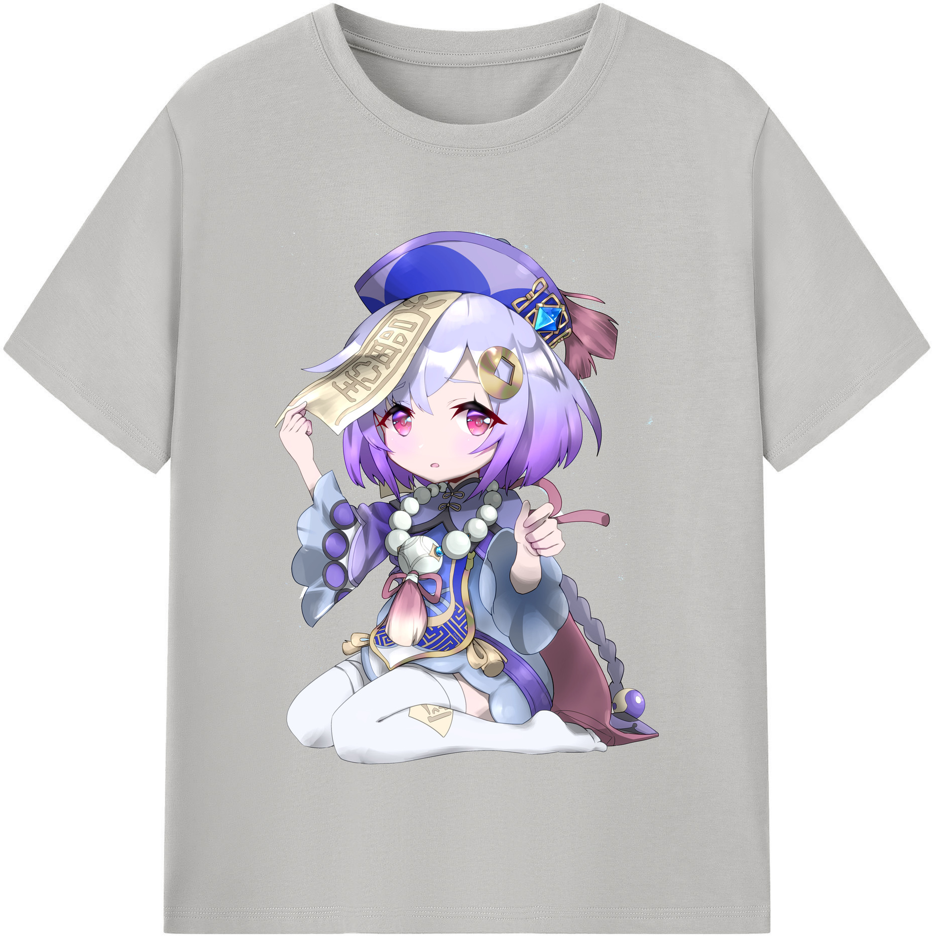 げんし神 七七 なな  genshin Nana レディースカジュアルプリントTシャツ（綿100％）