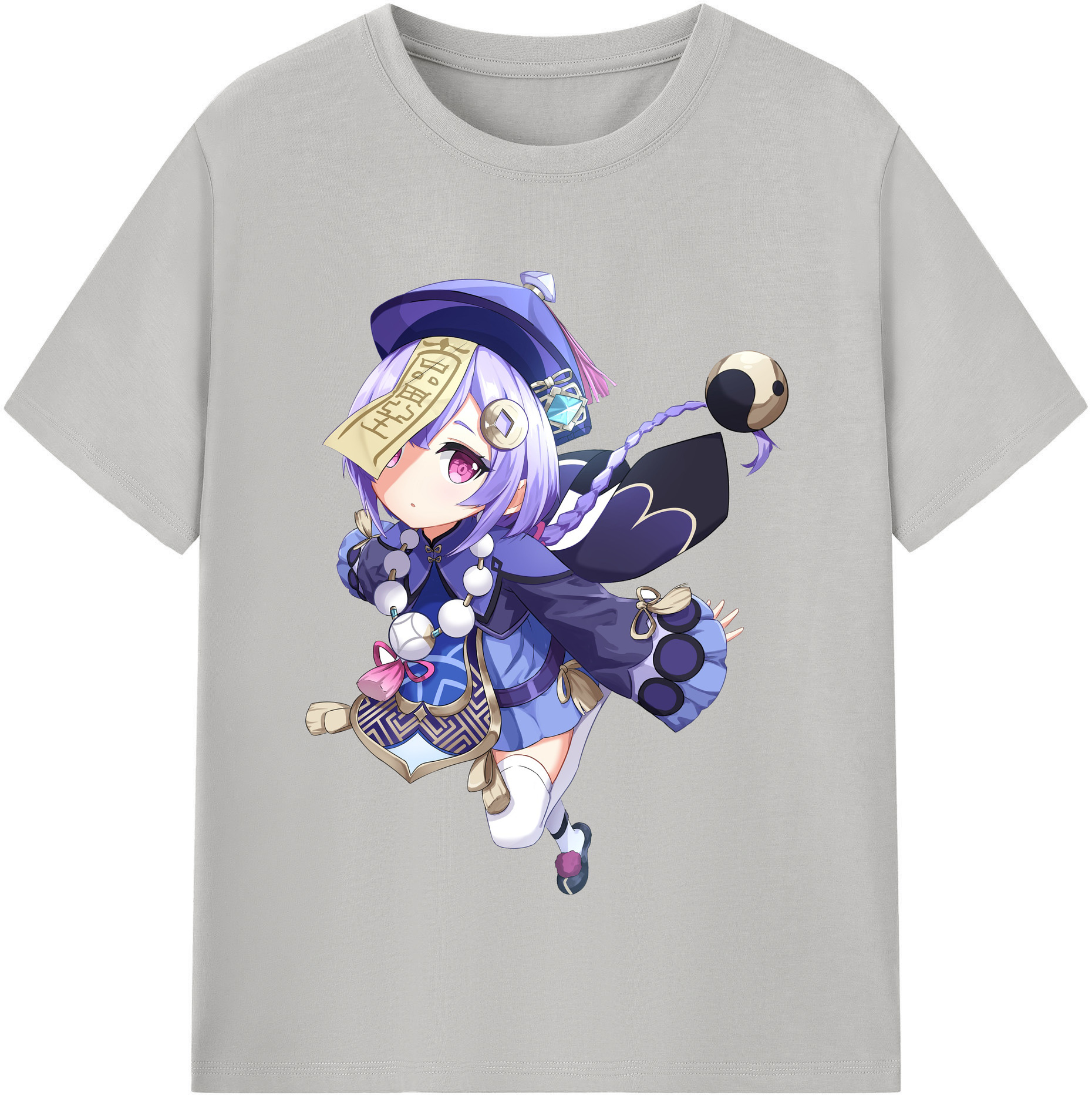 げんし神 七七 なな  genshin Nana レディースカジュアルプリントTシャツ（綿100％）