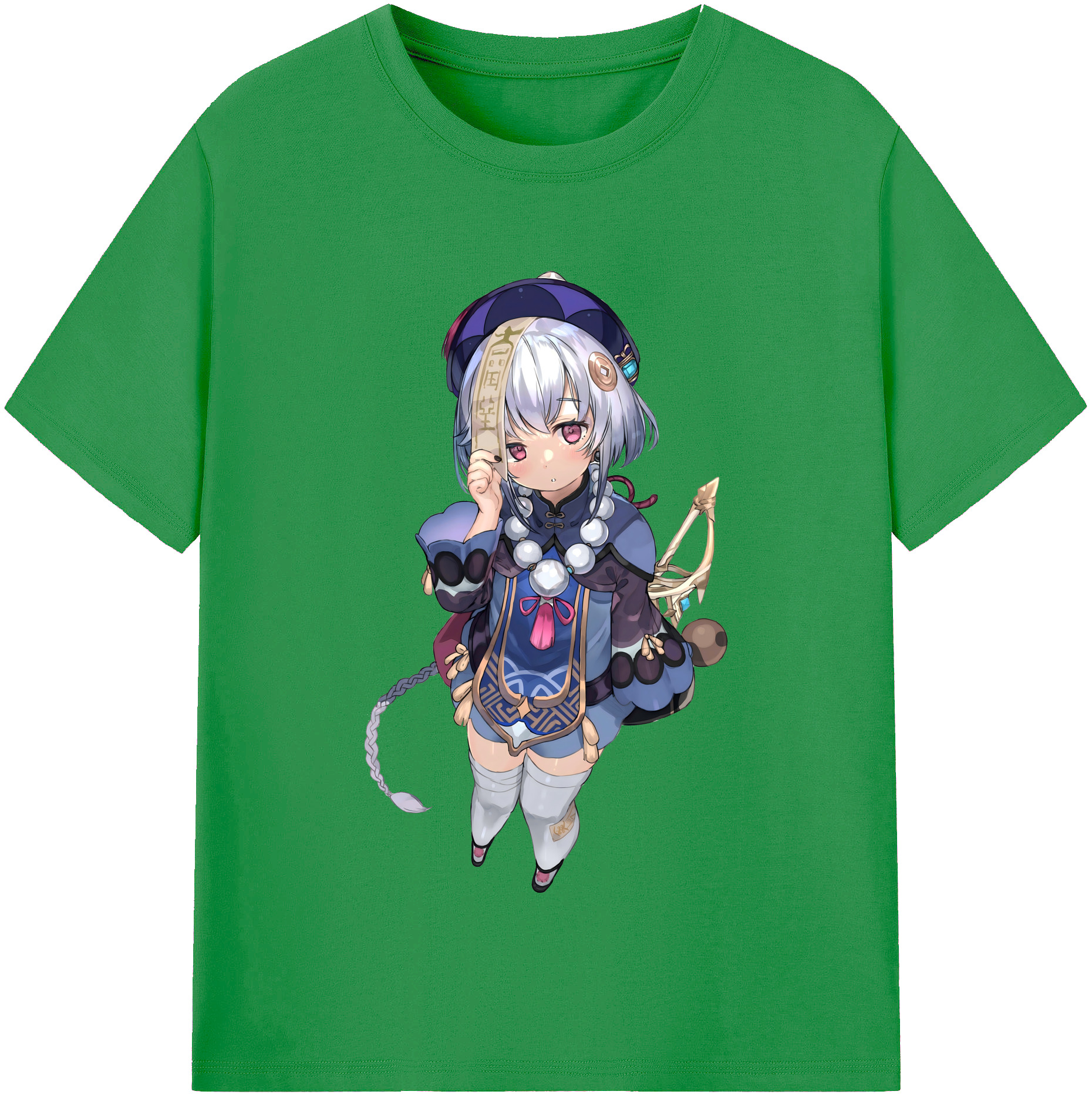 げんし神 七七 なな  genshin Nana レディースカジュアルプリントTシャツ（綿100％）