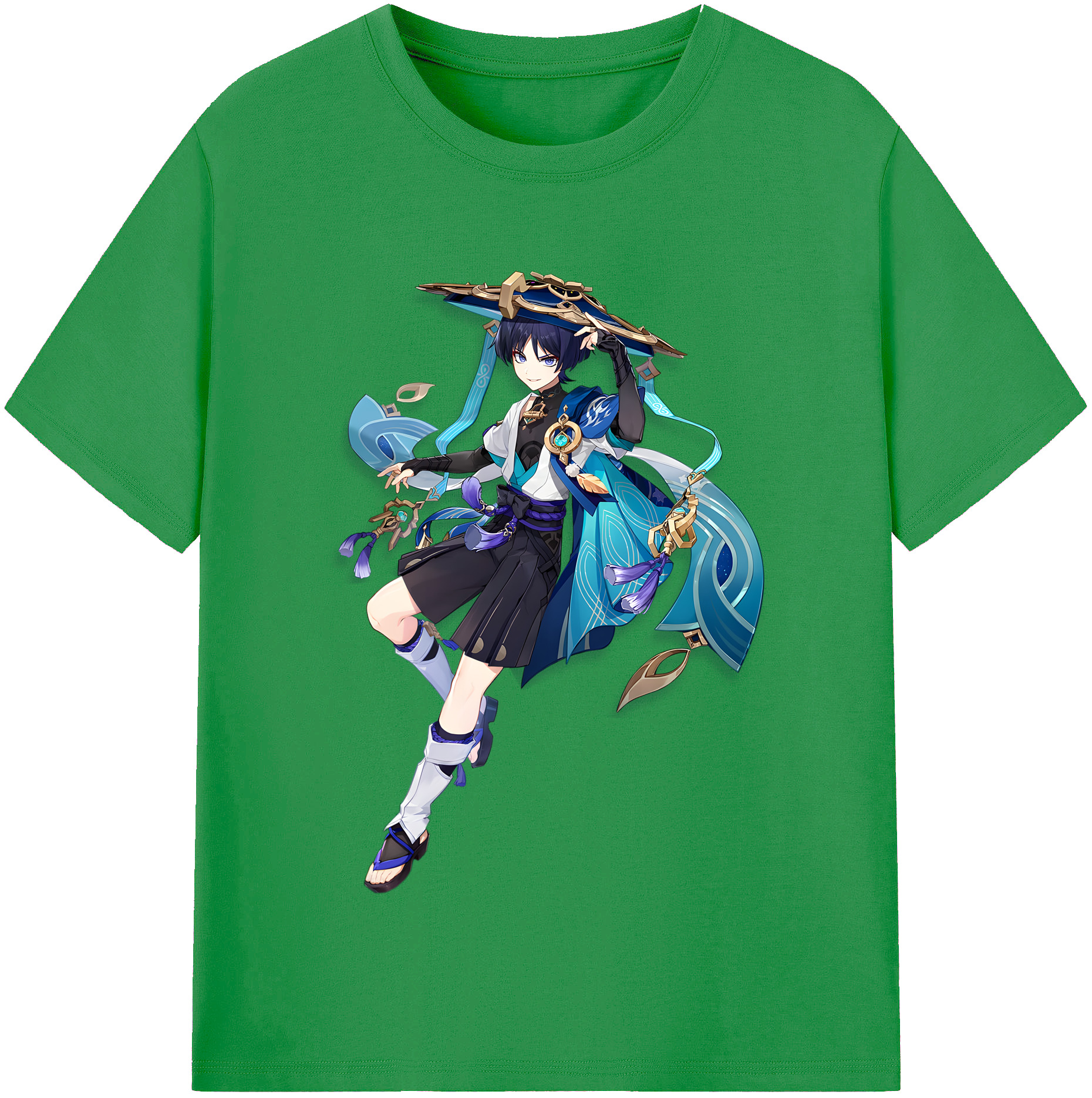 げんし神 さんペい genshin Sanpei レディースカジュアルプリントTシャツ（綿100％）