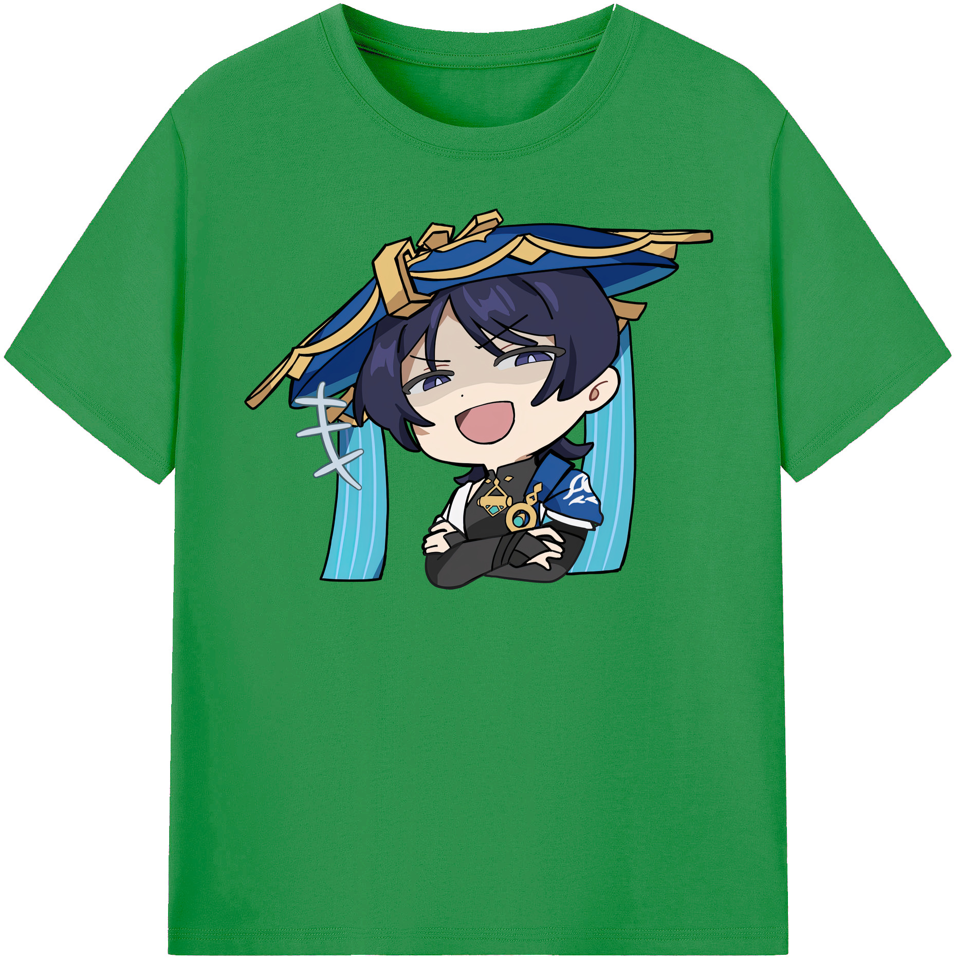 げんし神 さんペい genshin Sanpei レディースカジュアルプリントTシャツ（綿100％）