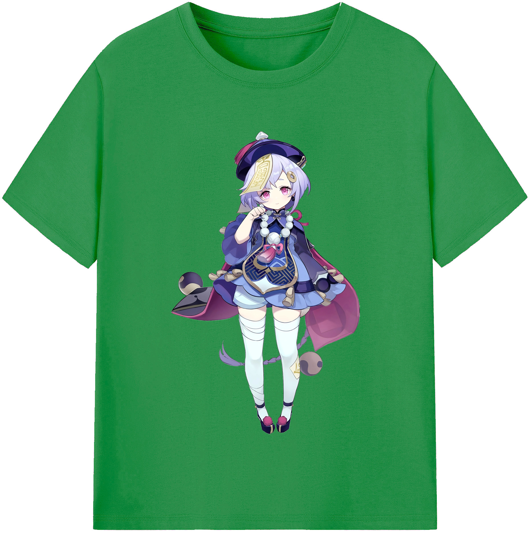 げんし神 七七 なな  genshin Nana レディースカジュアルプリントTシャツ（綿100％）