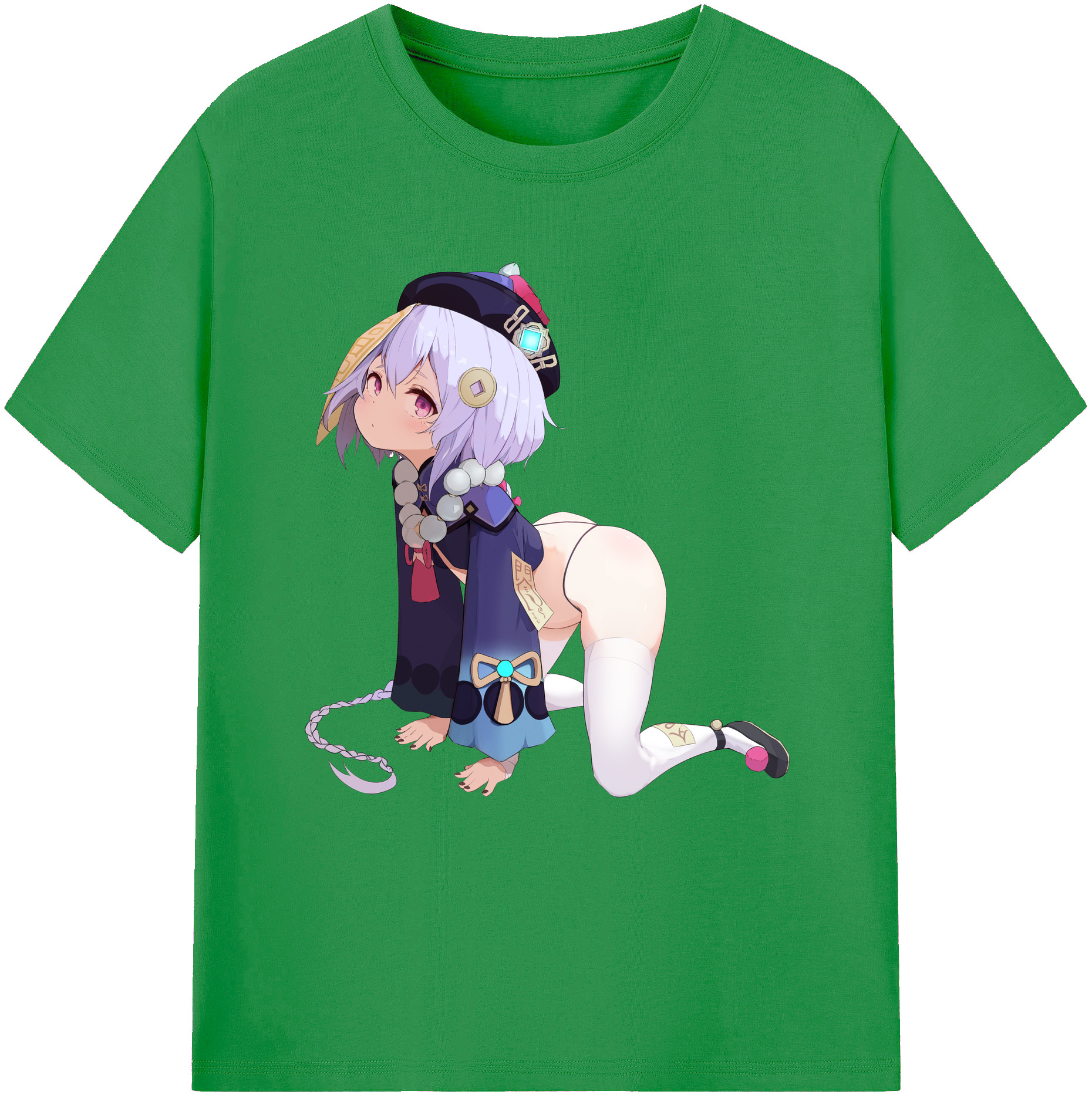 げんし神 七七 なな  genshin Nana レディースカジュアルプリントTシャツ（綿100％）
