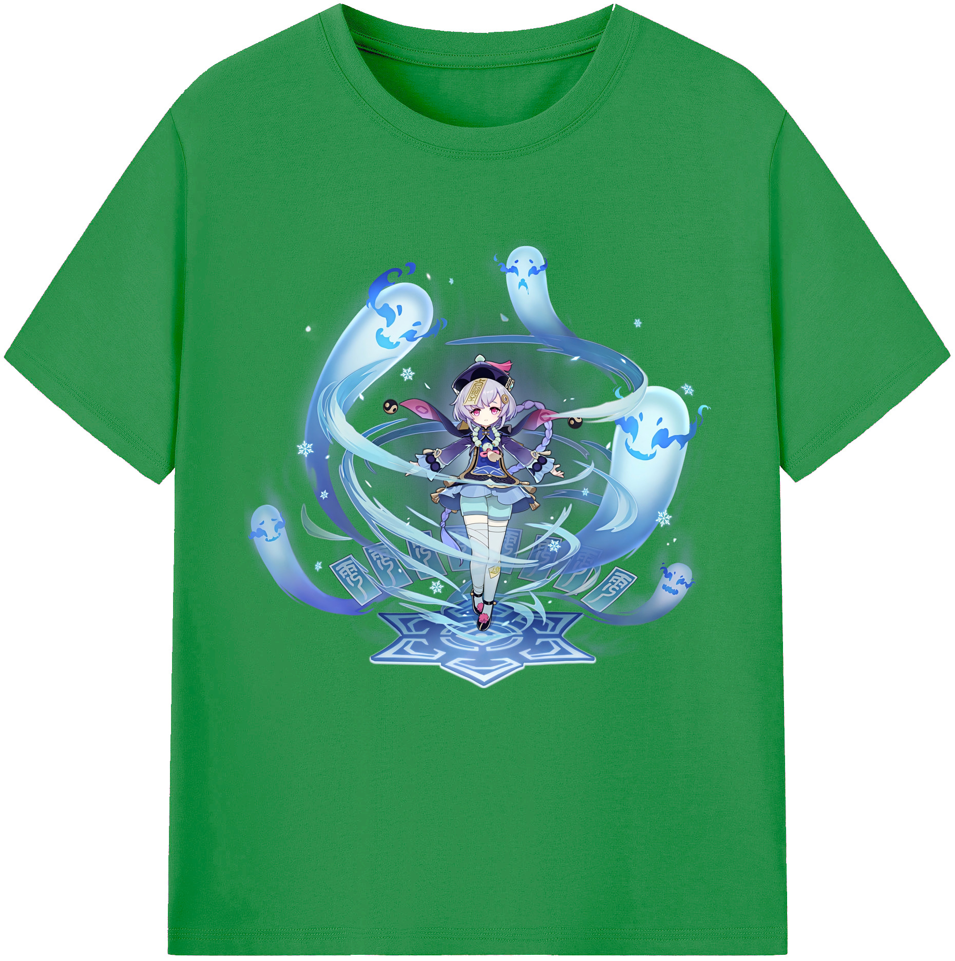 げんし神 七七 なな  genshin Nana レディースカジュアルプリントTシャツ（綿100％）