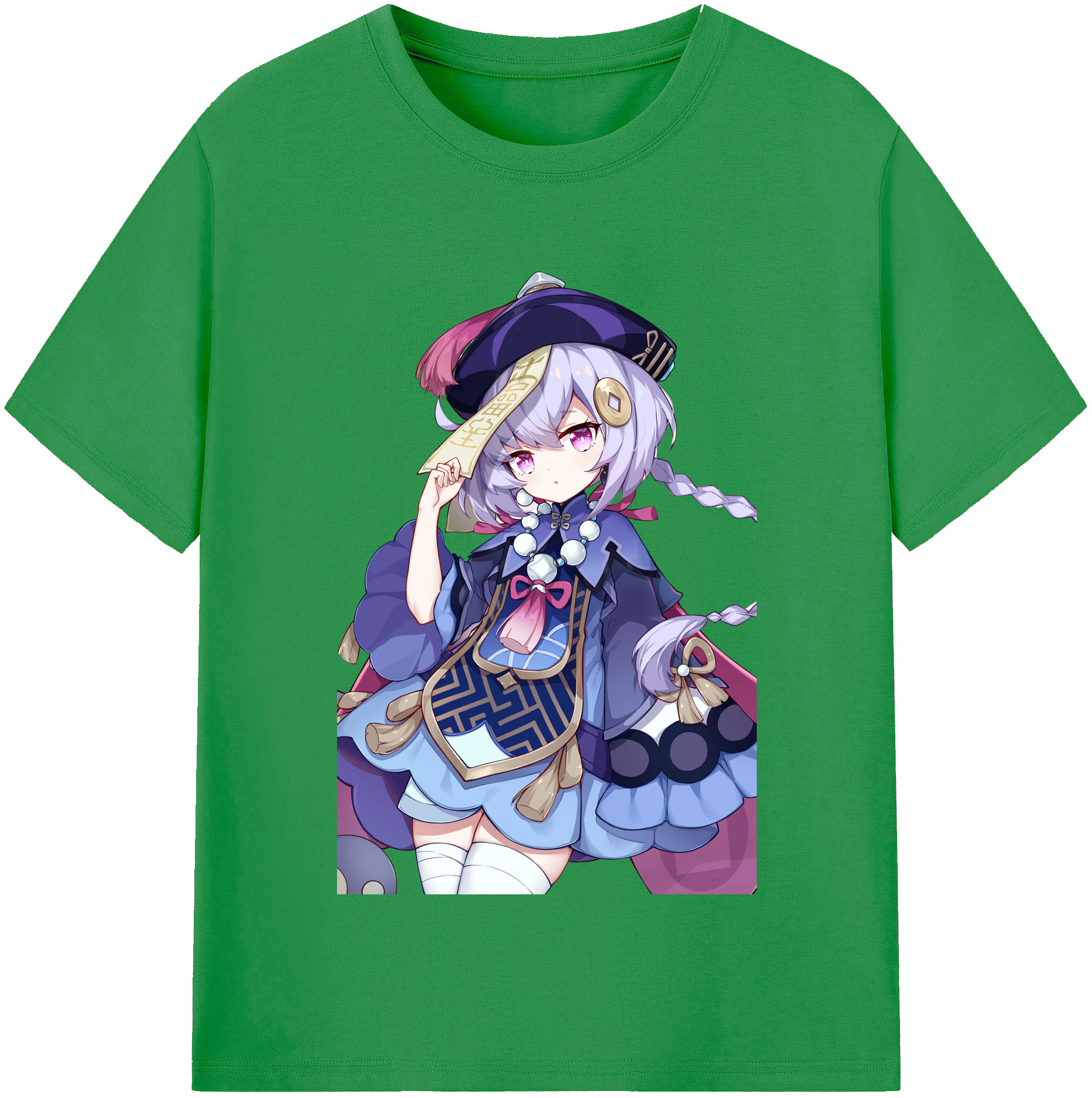 げんし神 七七 なな  genshin Nana レディースカジュアルプリントTシャツ（綿100％）