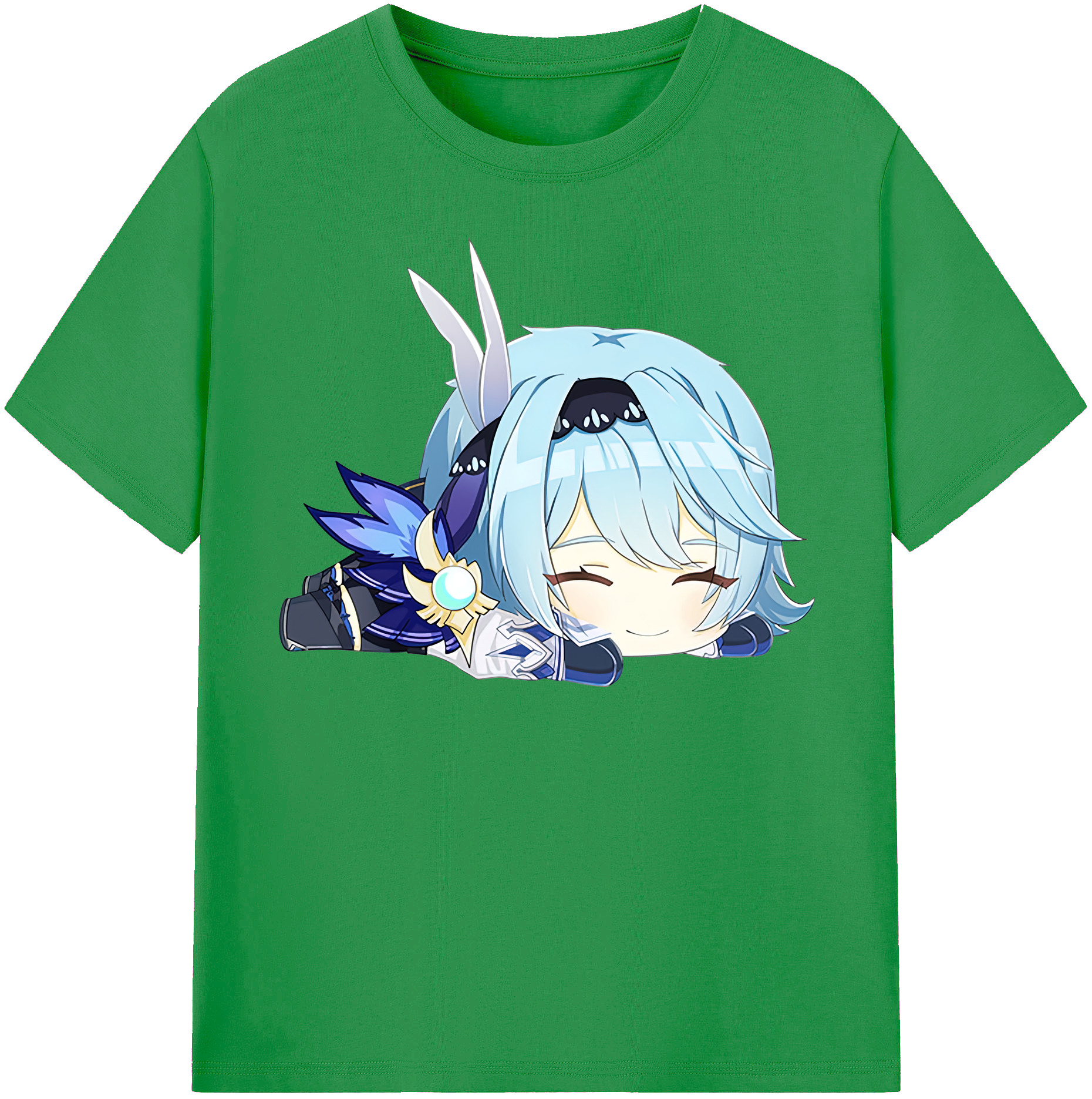 げんし神 优菈 ゆうら genshin Yūra レディースカジュアルプリントTシャツ（綿100％）